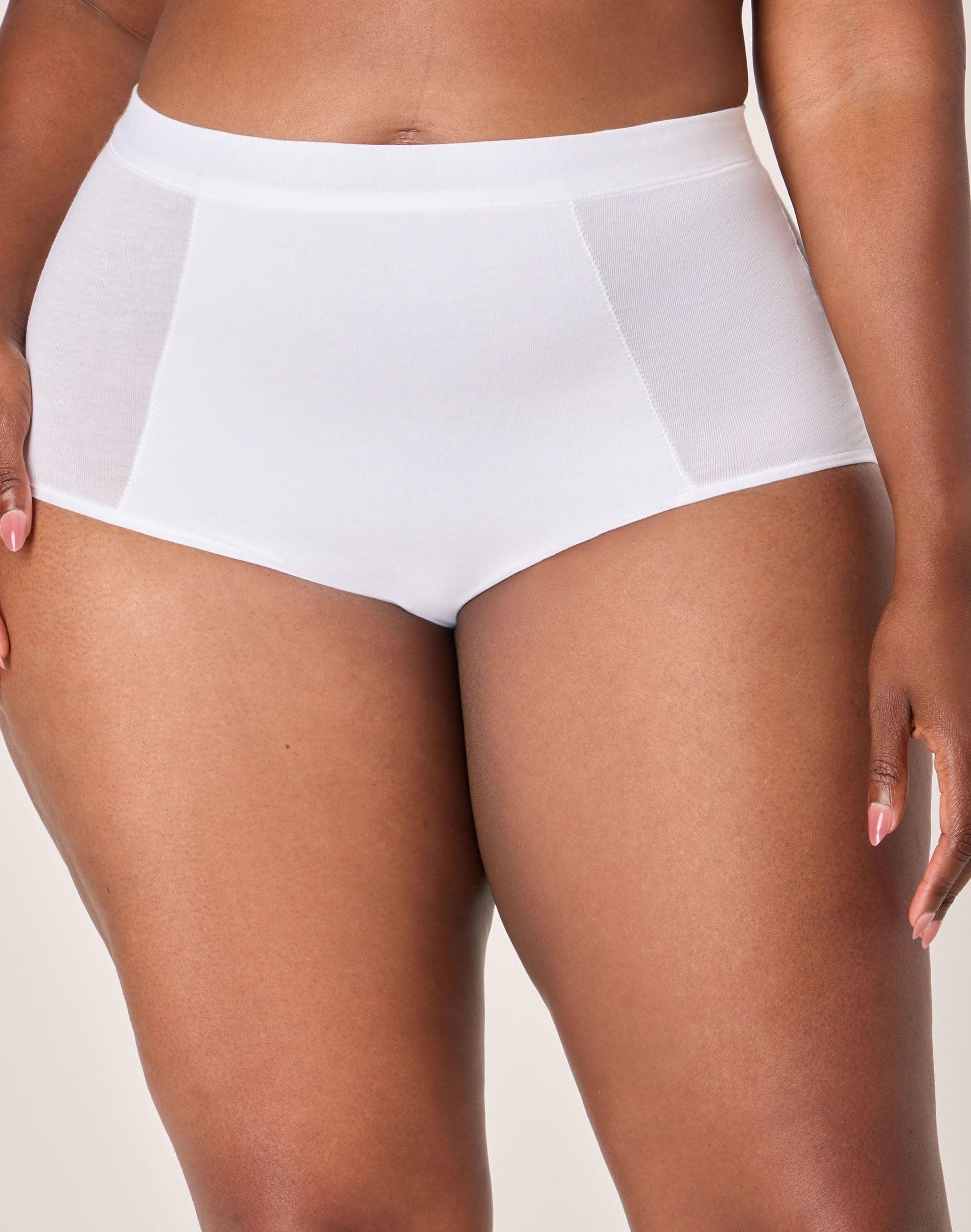bali breathe high-waist tailored brief underwear white s women's