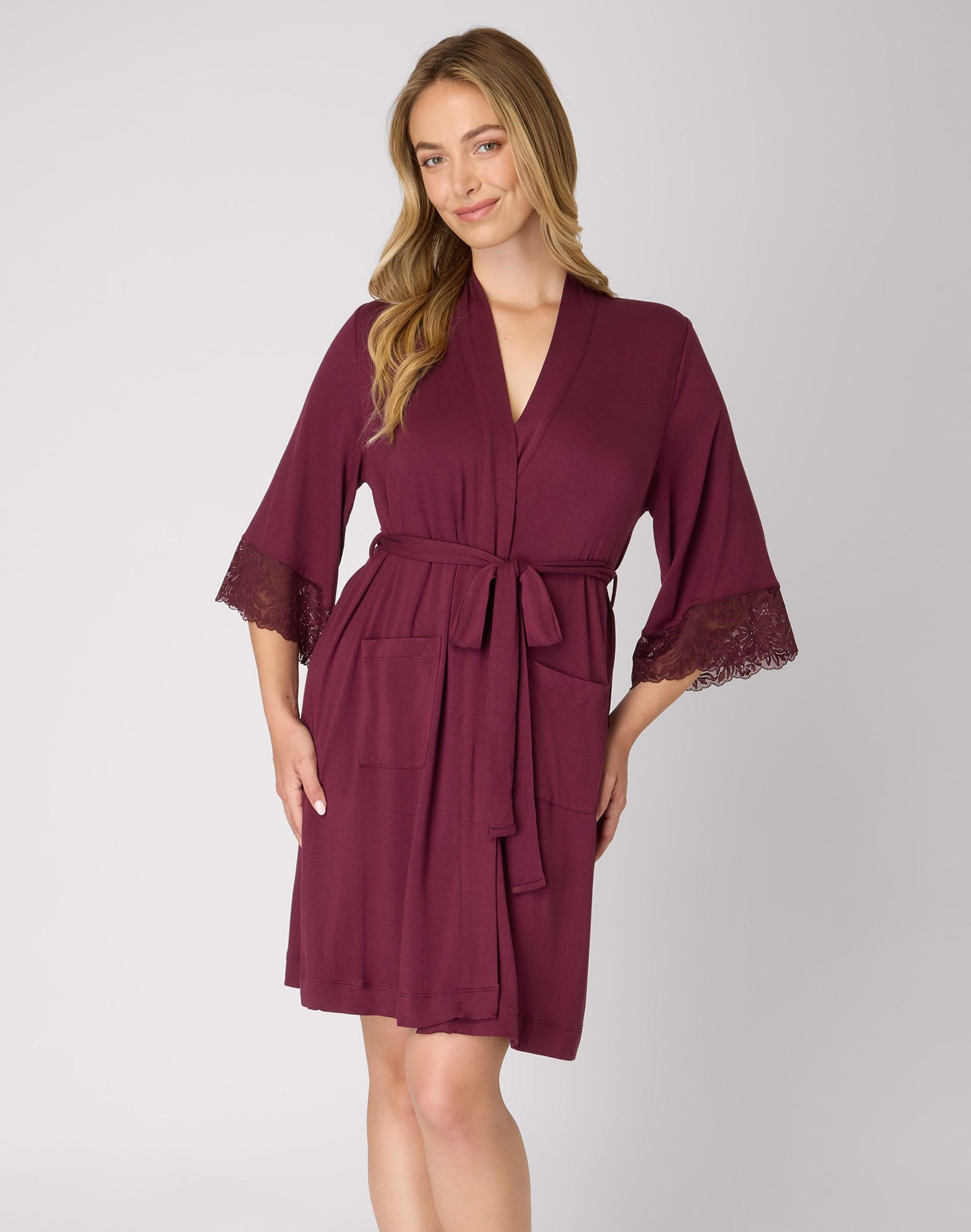 bali breathe sleepwear robe midnight rouge s women's