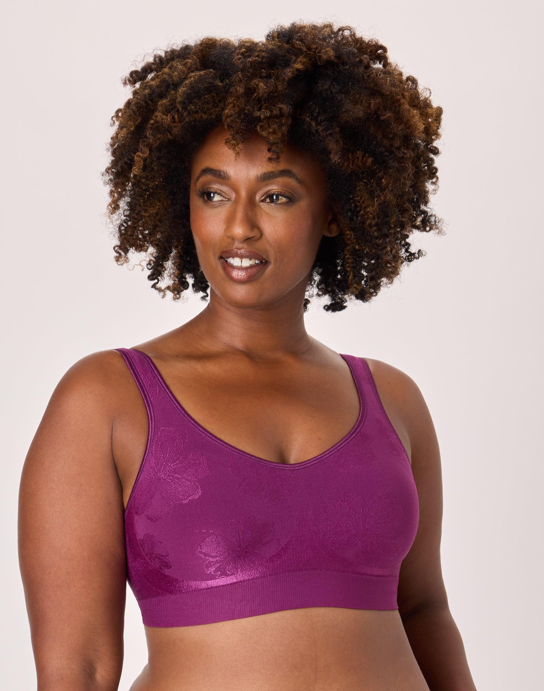 bali comfort revolution comfortflex fit shaping wireless bra autumn orchid tropic s