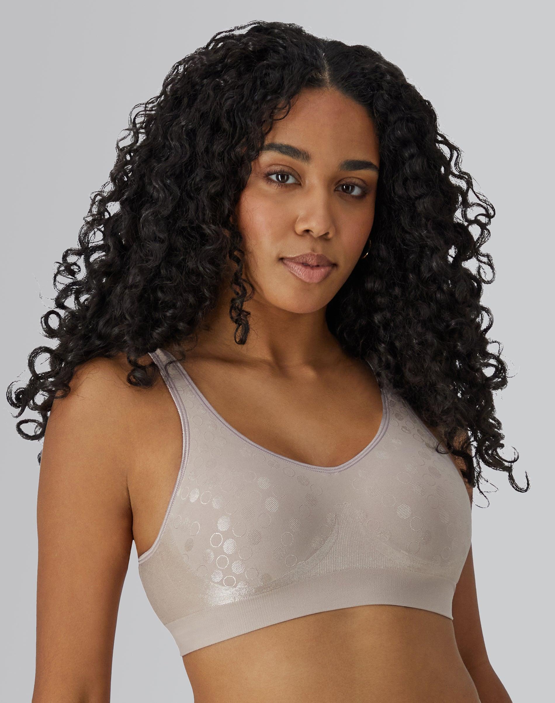 bali comfort revolution comfortflex fit shaping wireless bra evening blush dot m