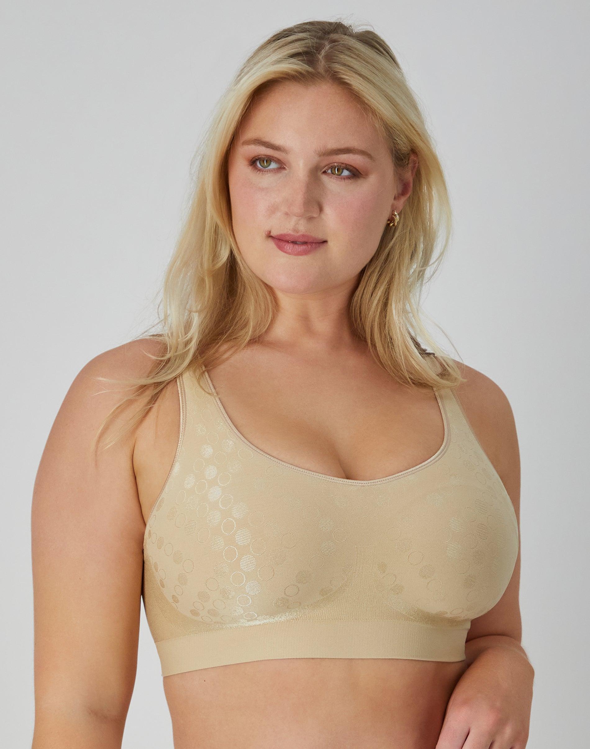 bali comfort revolution comfortflex fit shaping wireless bra nude dot s