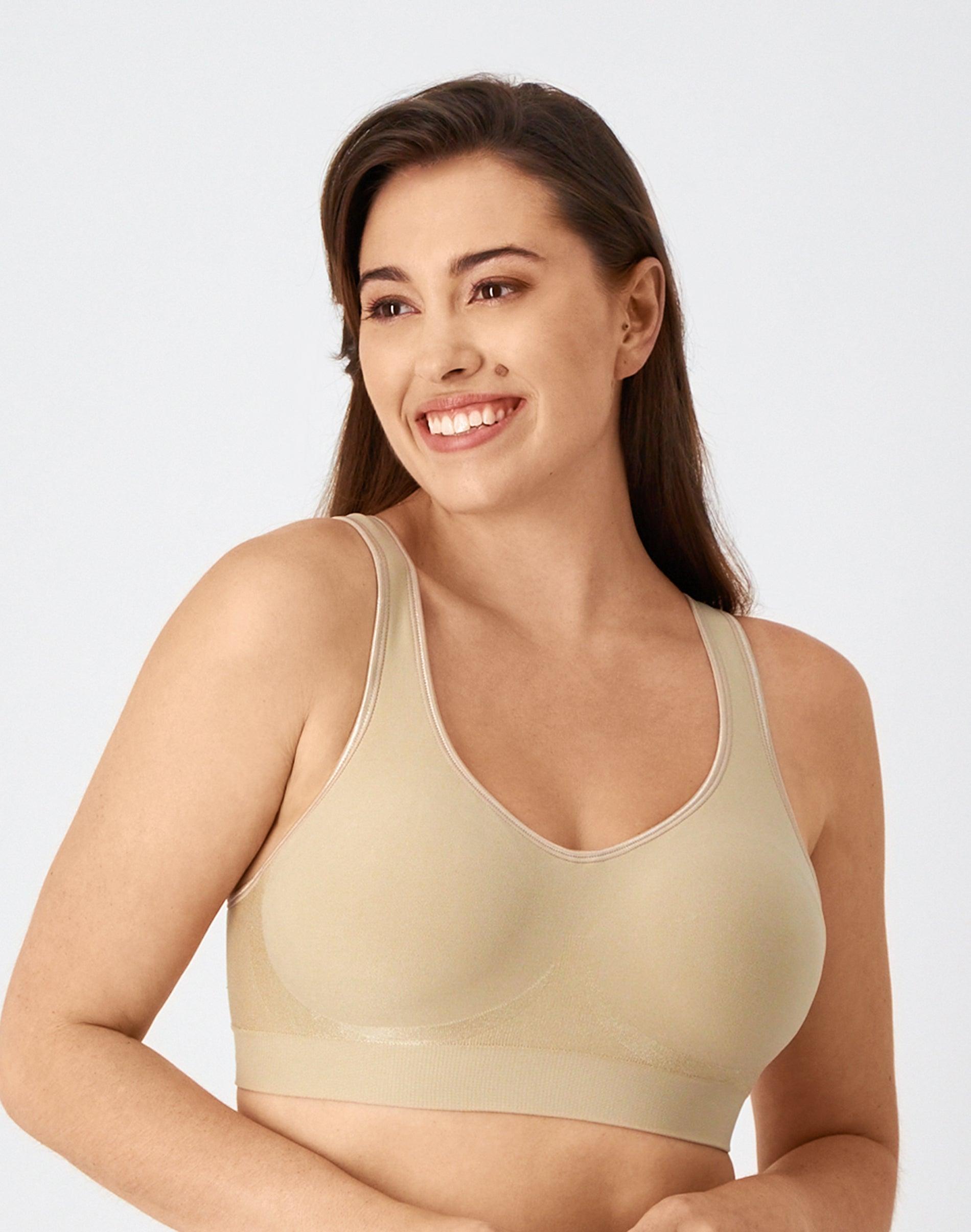 bali comfort revolution comfortflex fit shaping wireless bra nude s