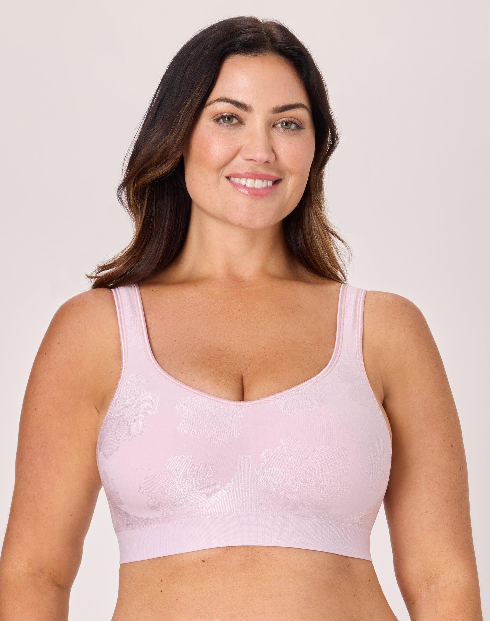 bali comfort revolution comfortflex fit shaping wireless bra raspberry icing tropic s