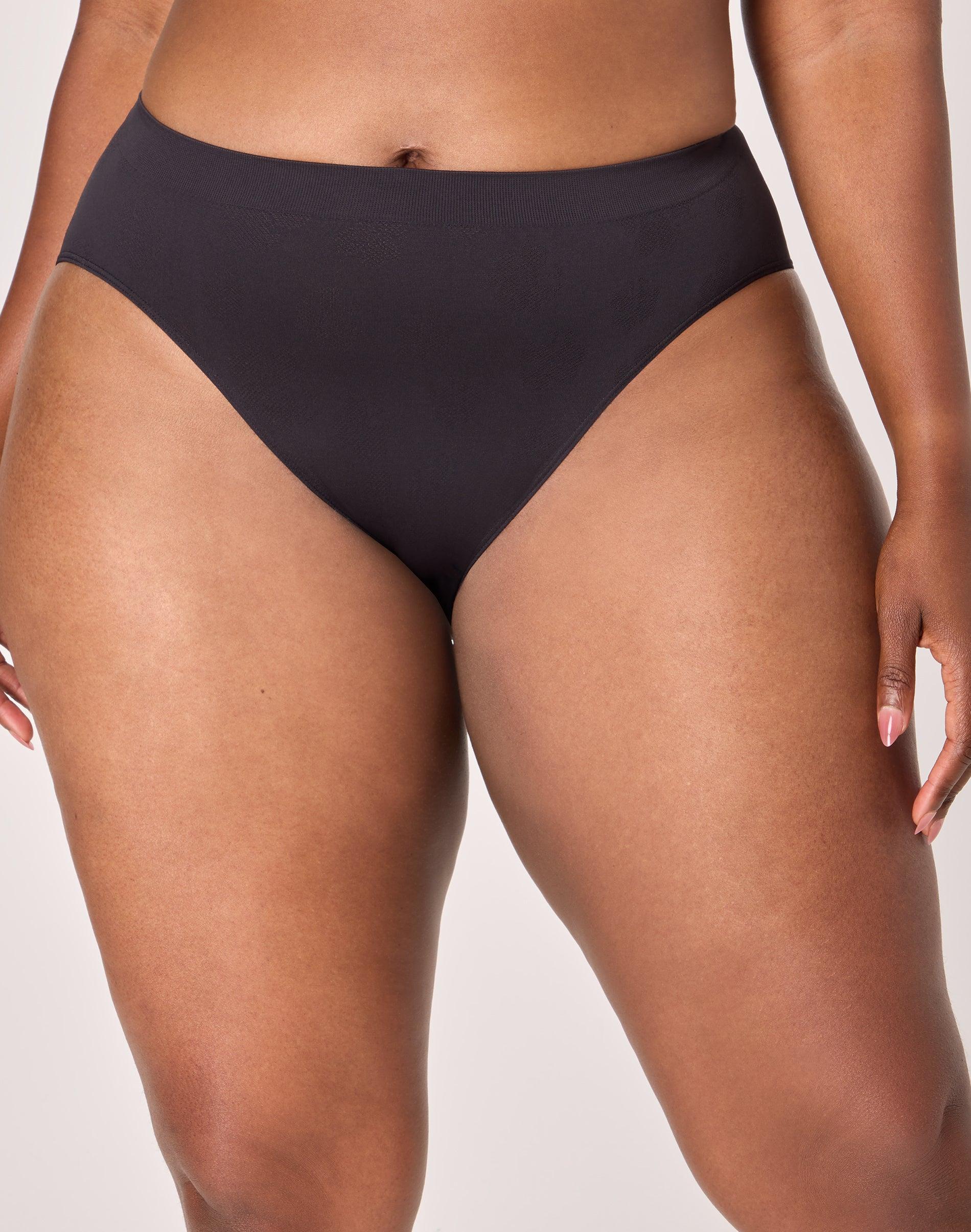 bali comfort revolution hi cut brief black tropic 7 women's