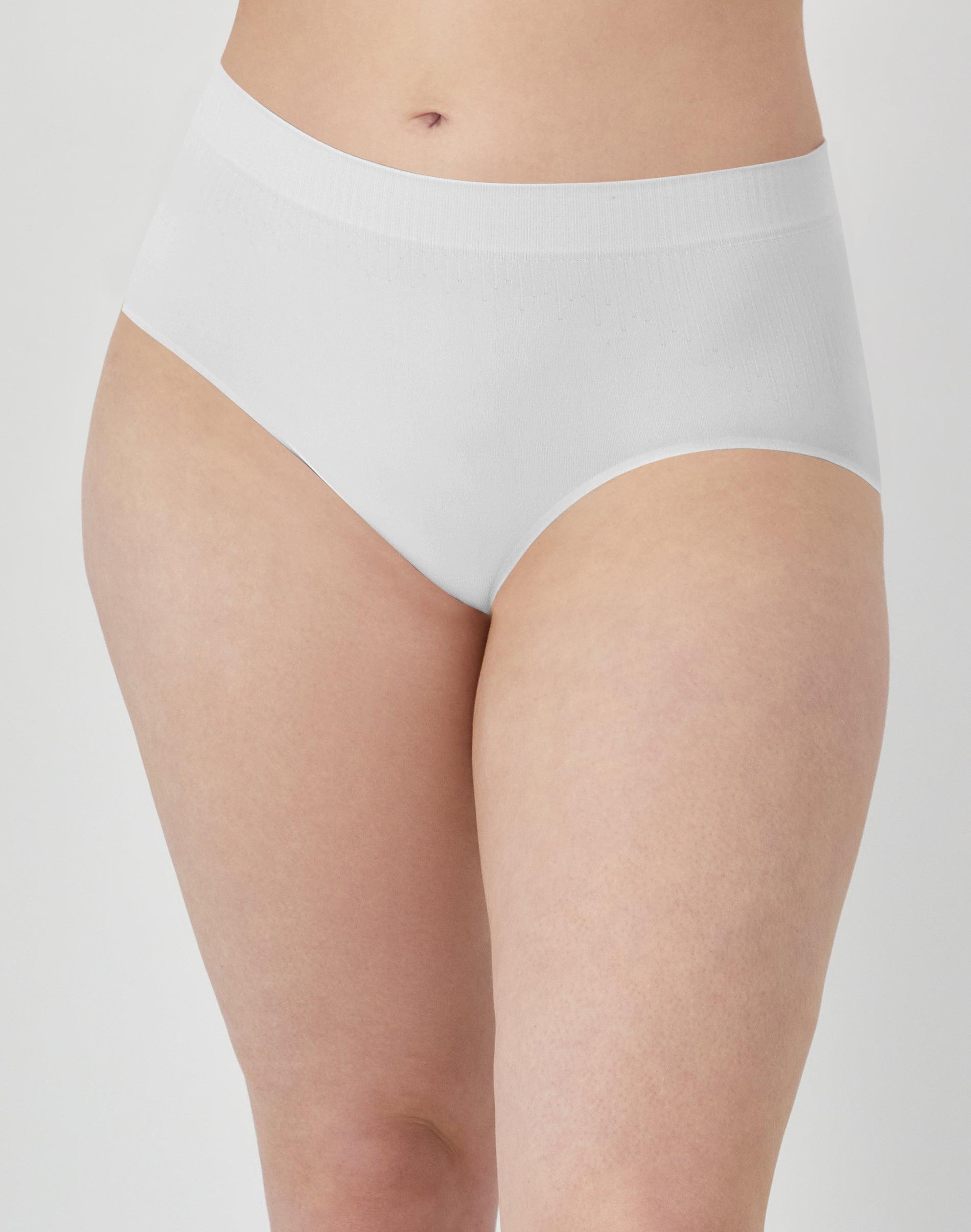 bali comfort revolution modern seamless brief white 5 women's
