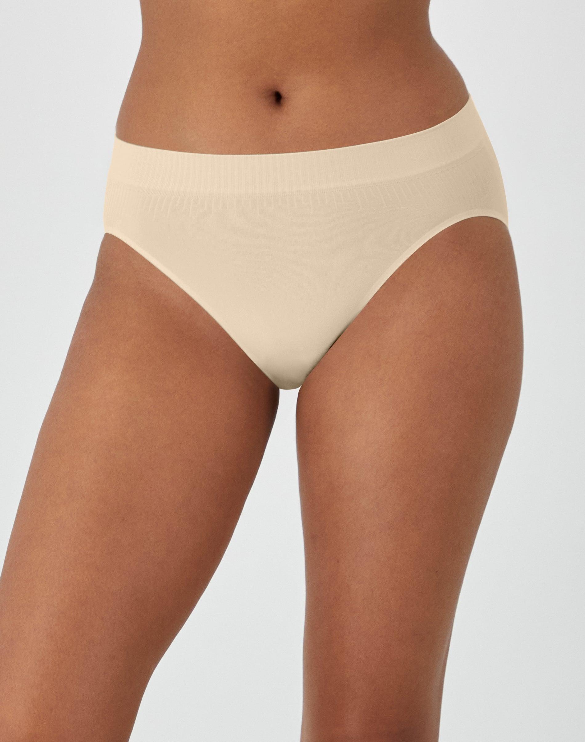 bali comfort revolution modern seamless hi-cut panty taupe 5 women's
