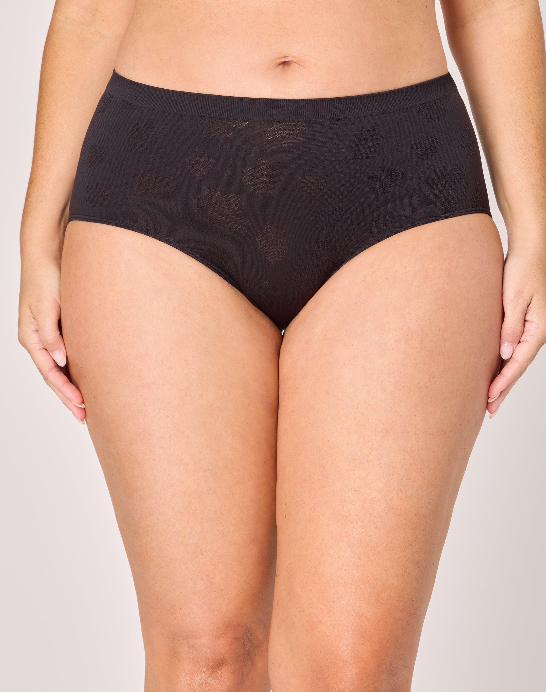 bali comfort revolution seamless brief black tropic 7 women's