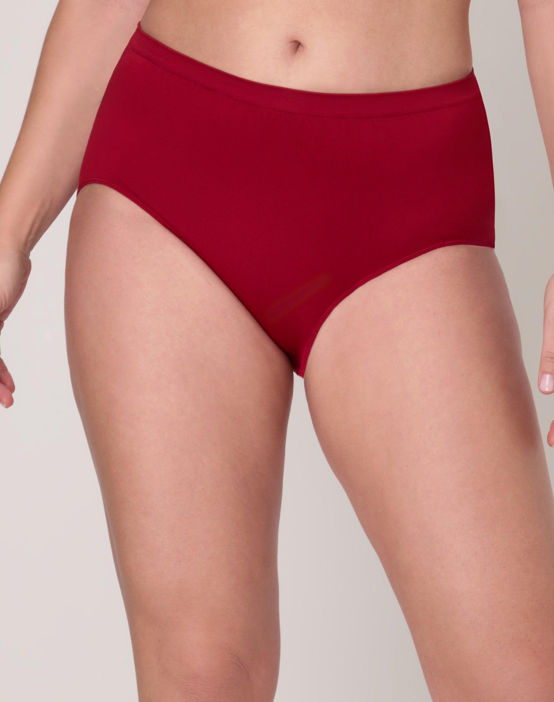 bali comfort revolution seamless brief rosy red 7 women's