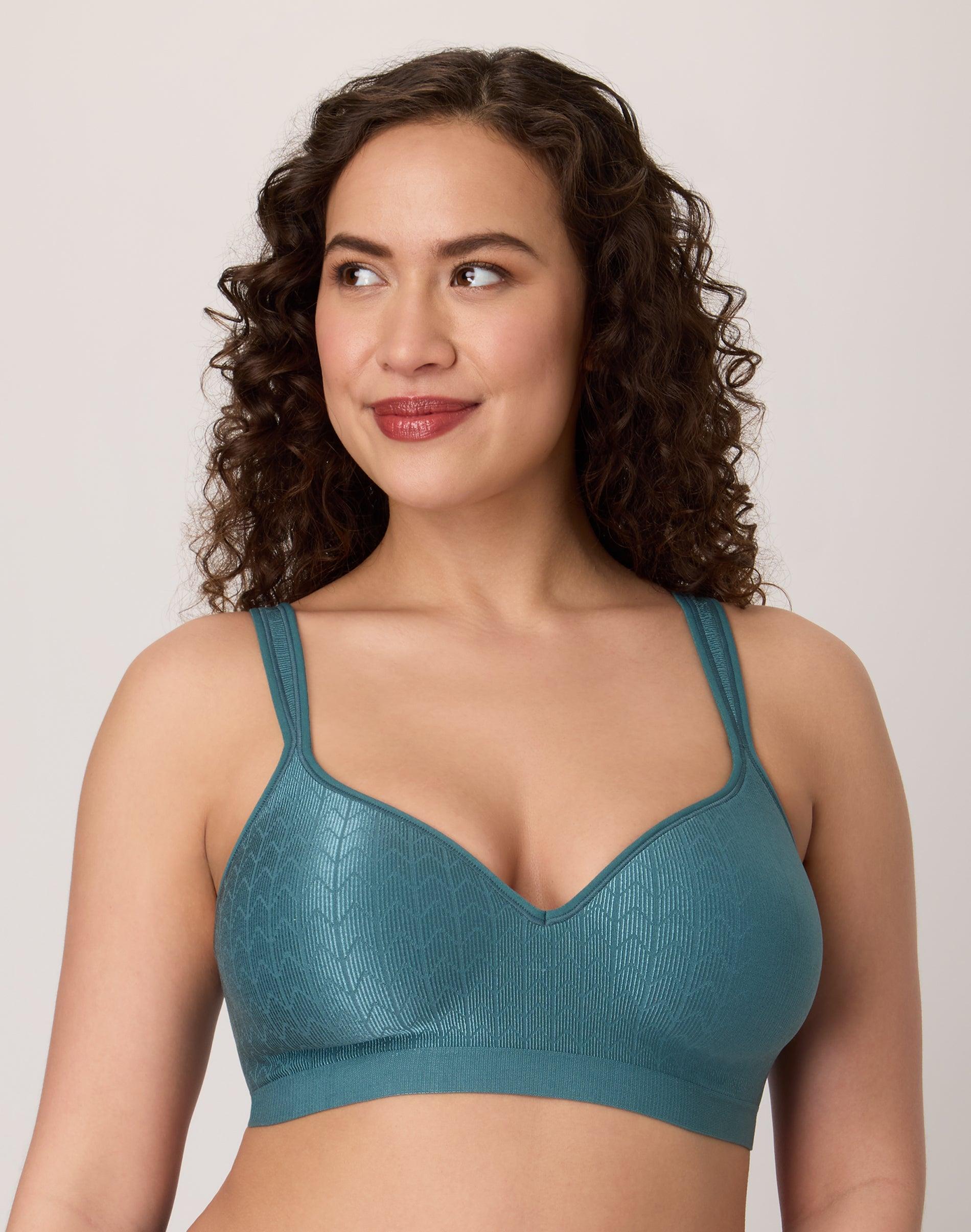 bali comfort revolution wireless bra ever blue green zag 36b