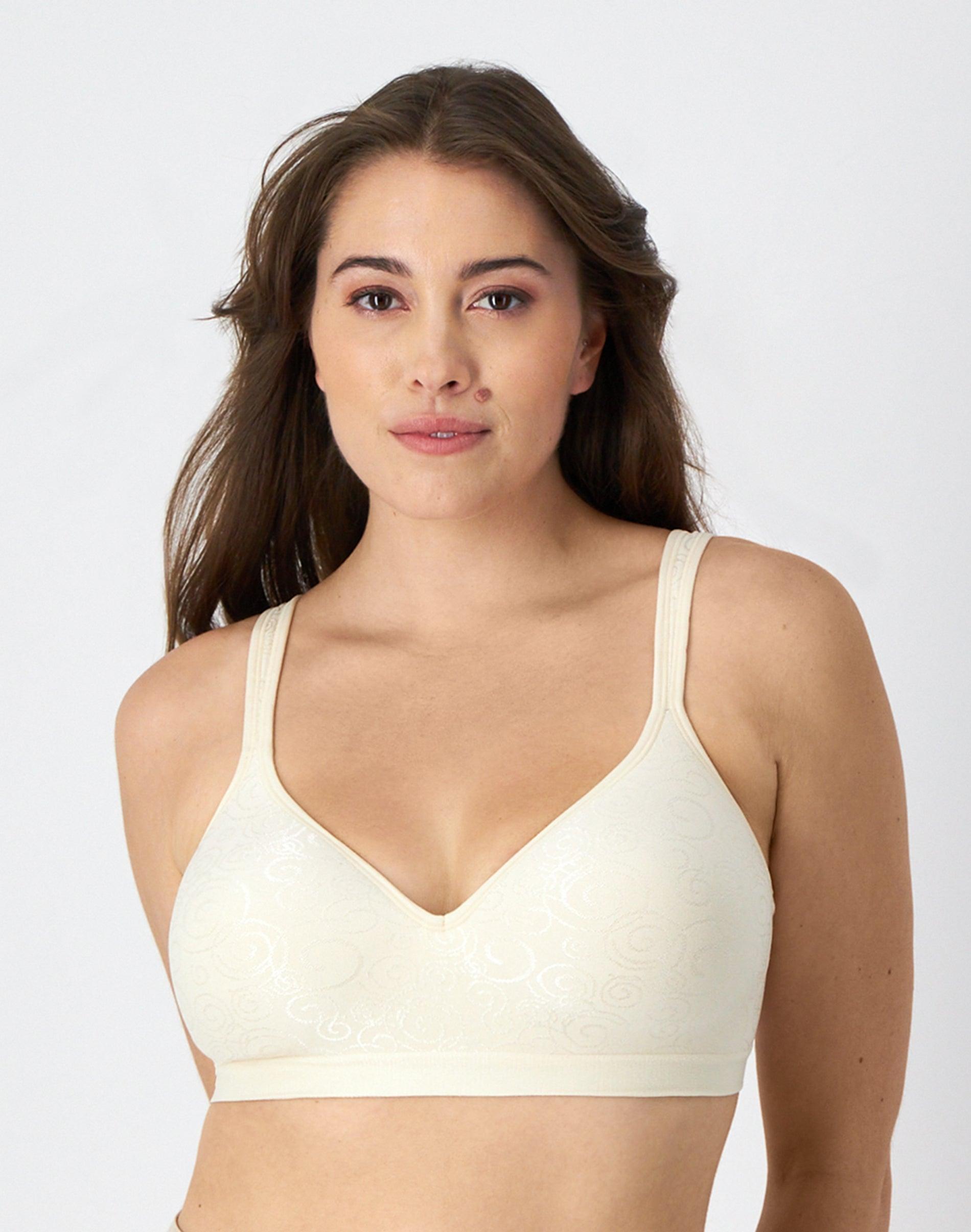 bali comfort revolution wireless bra light beige swirl 36b