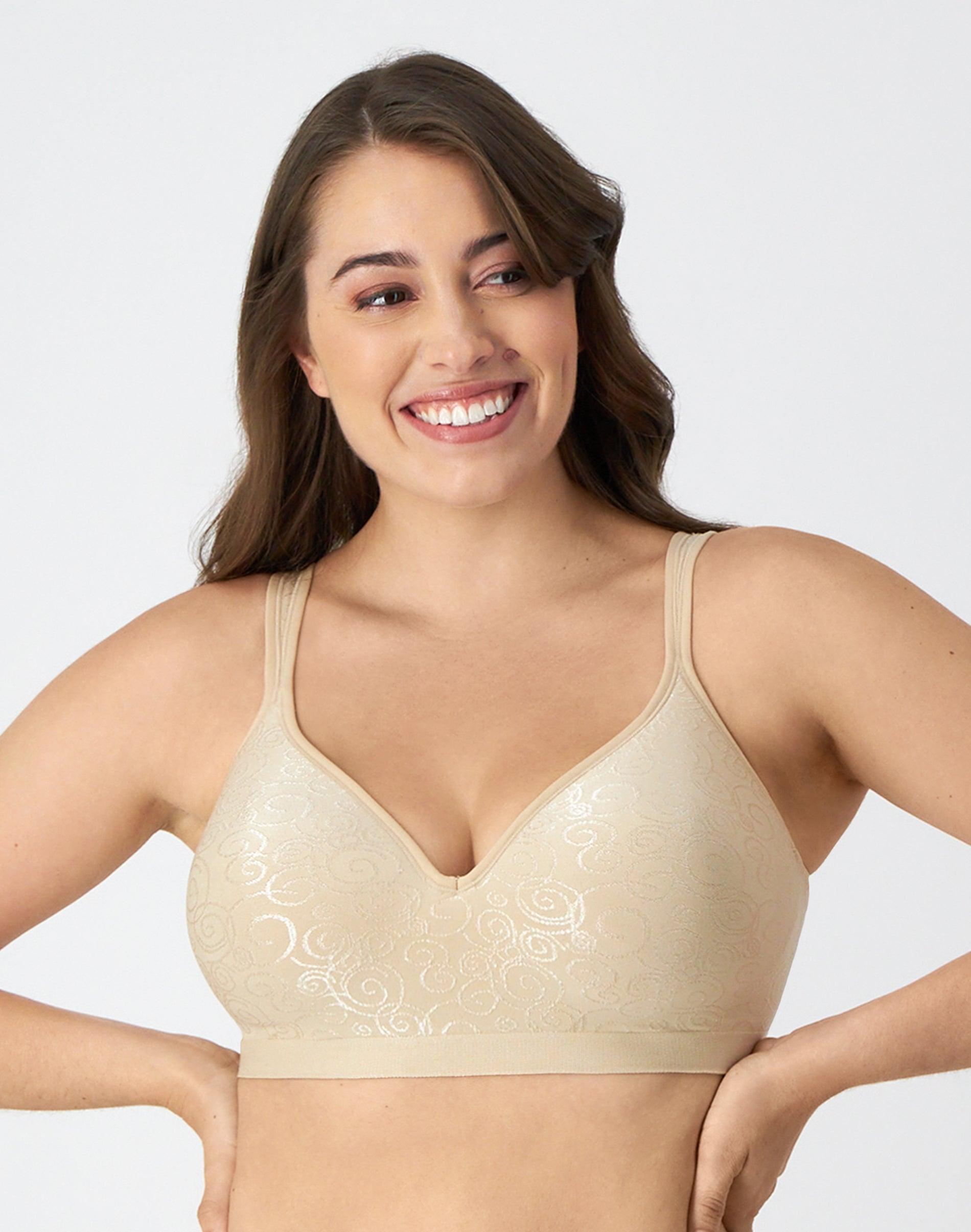 bali comfort revolution wireless bra nude swirl 34b