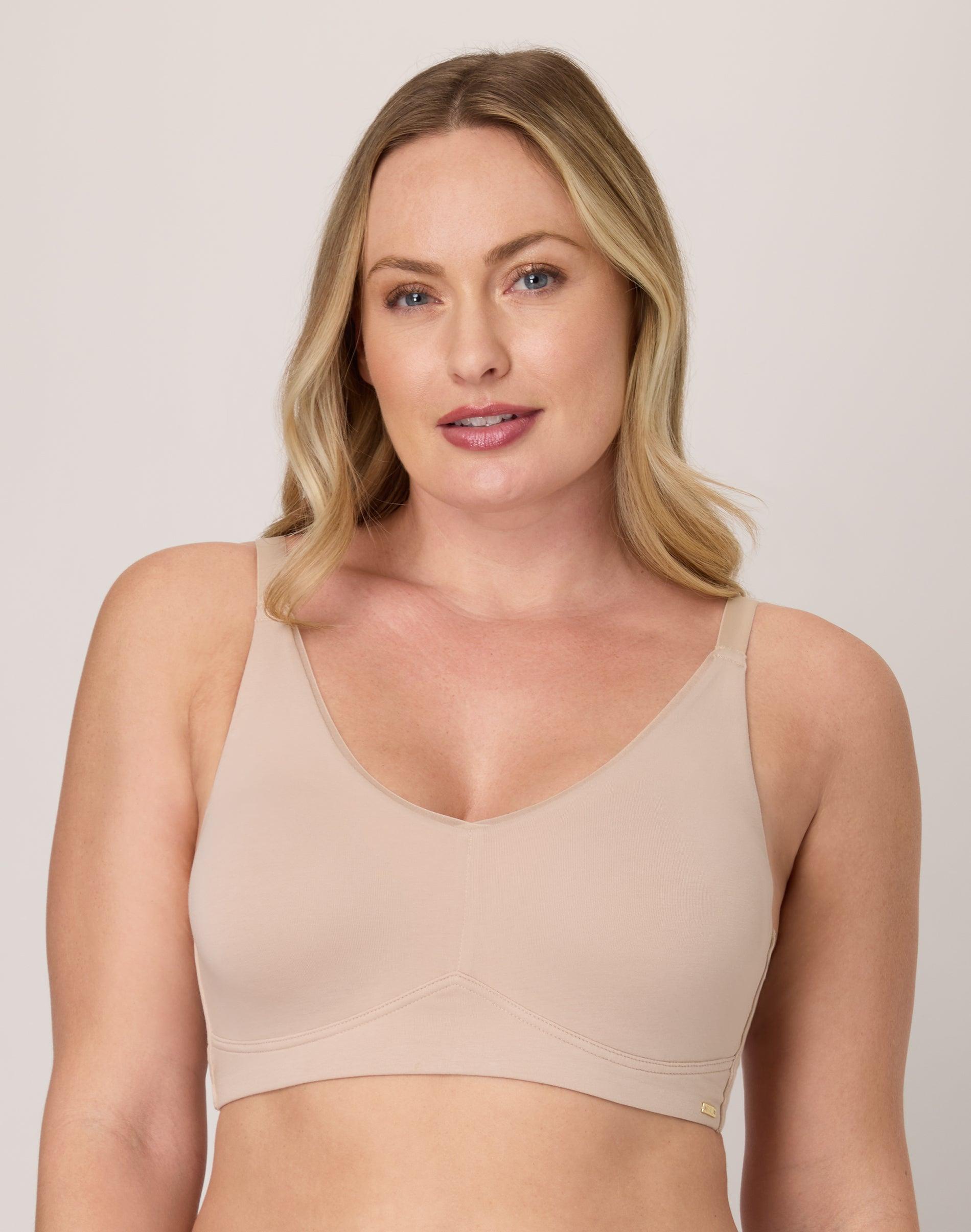 bali cotton collection wireless bra tropical sands heather s
