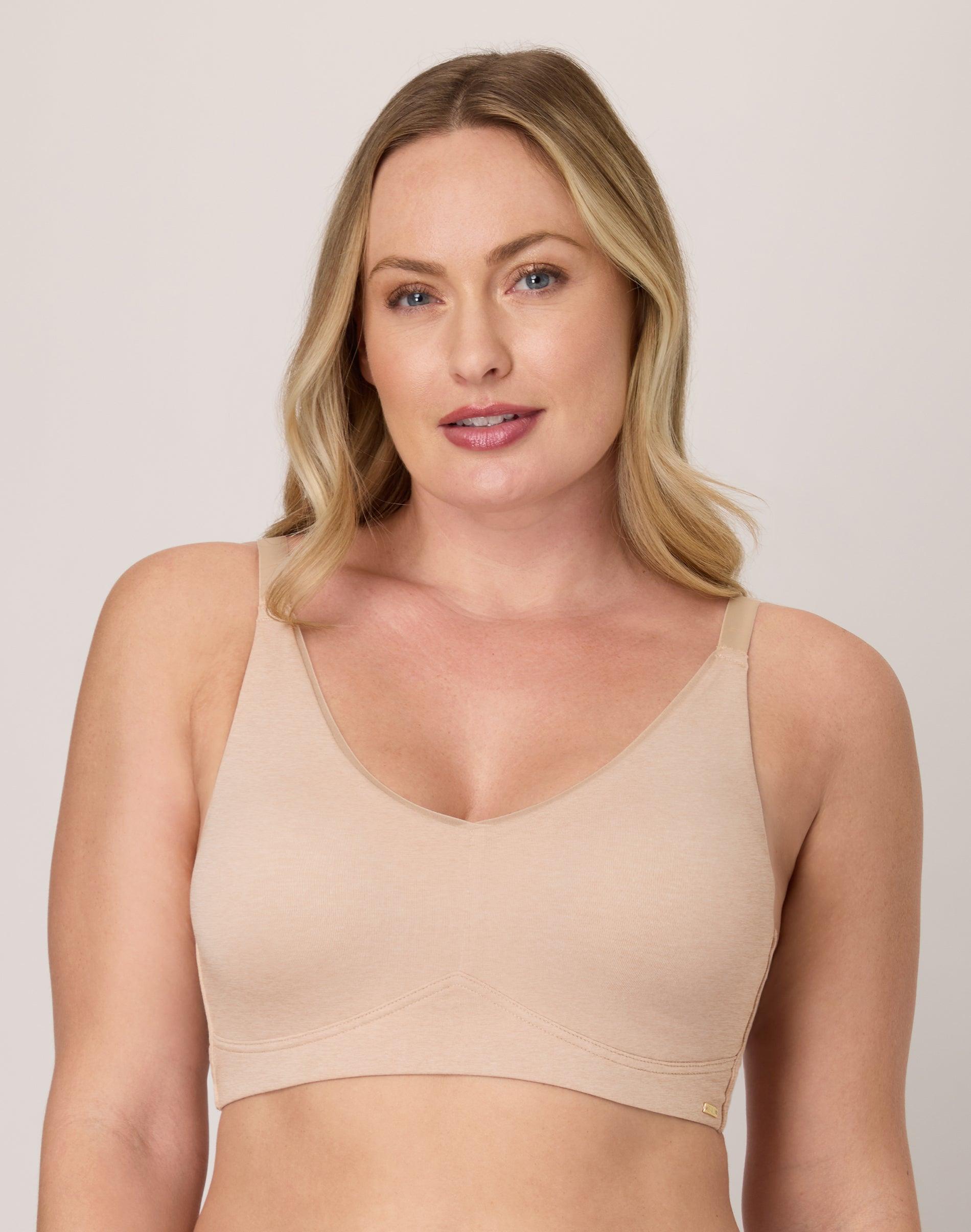 bali cotton collection wireless bra tropical sands heather s