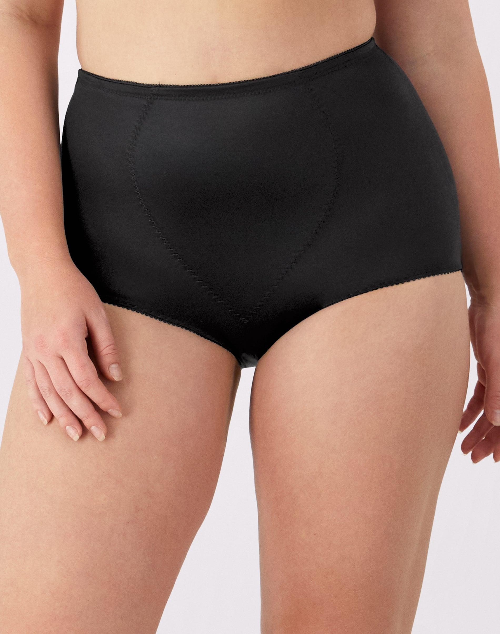 bali jacquard shaping brief, 2-pack black s women's