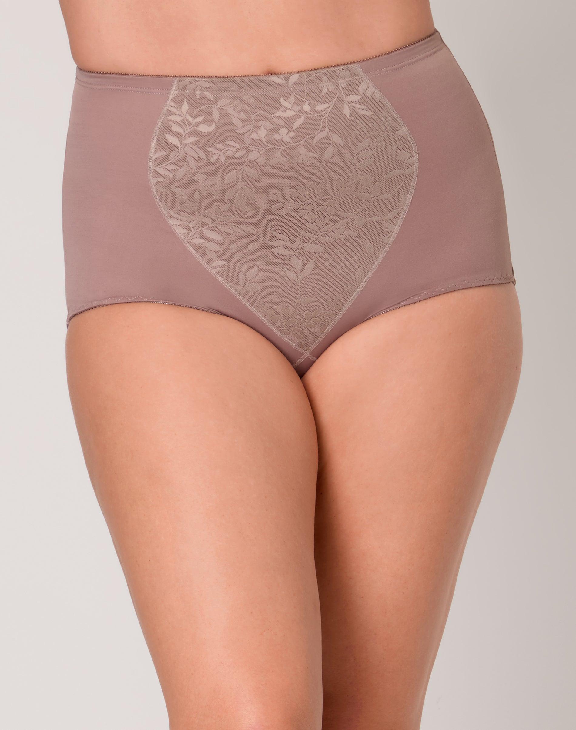 bali jacquard shaping brief, 2-pack gloss/mocha velvet s women's