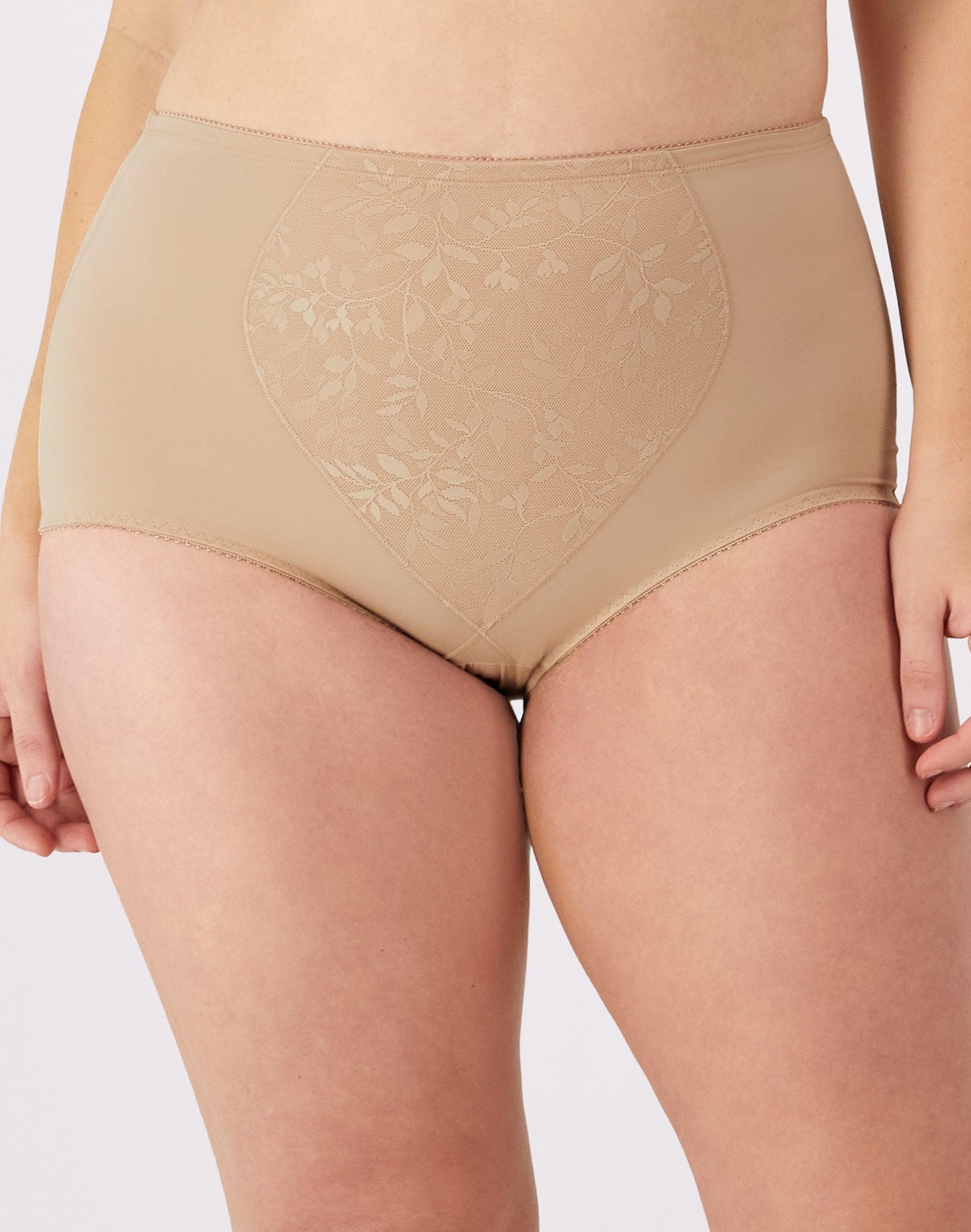 bali jacquard shaping brief, 2-pack nude m women's