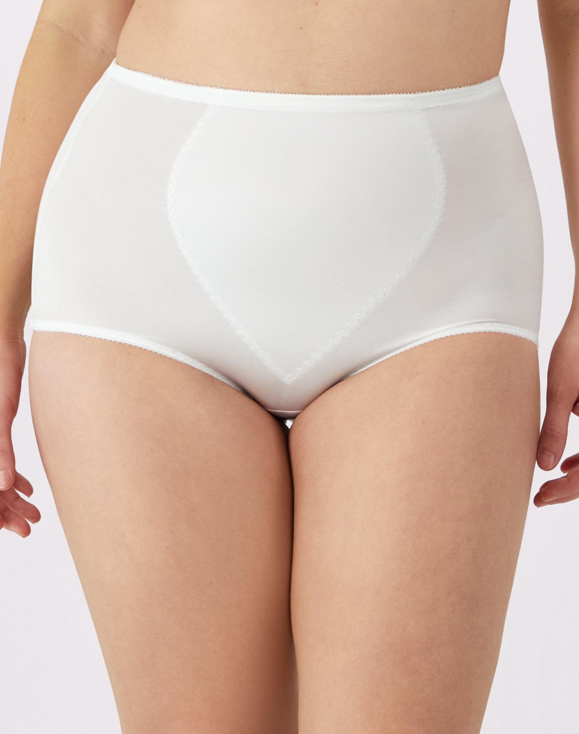 bali jacquard shaping brief, 2-pack white s women's