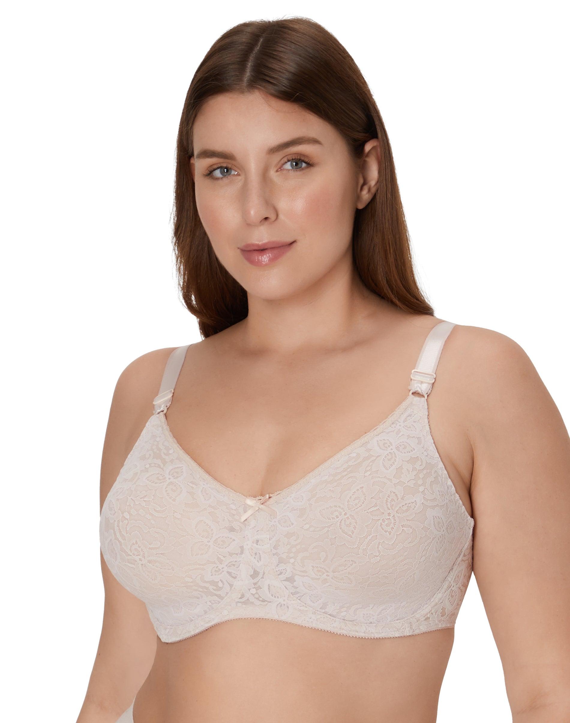 bali lace 'n smooth underwire bra rose 36c
