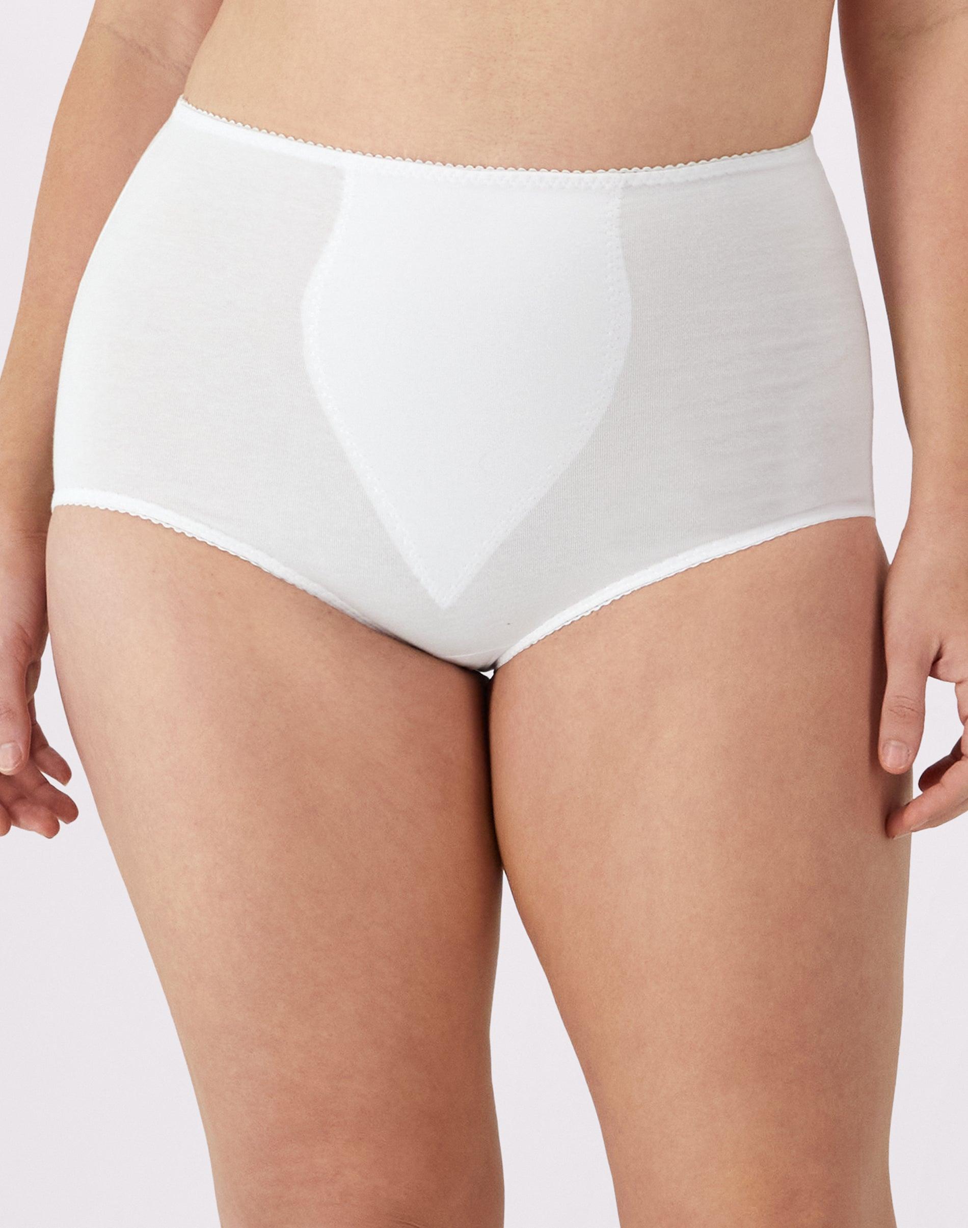 bali light control shaping brief, 2-pack white m women's