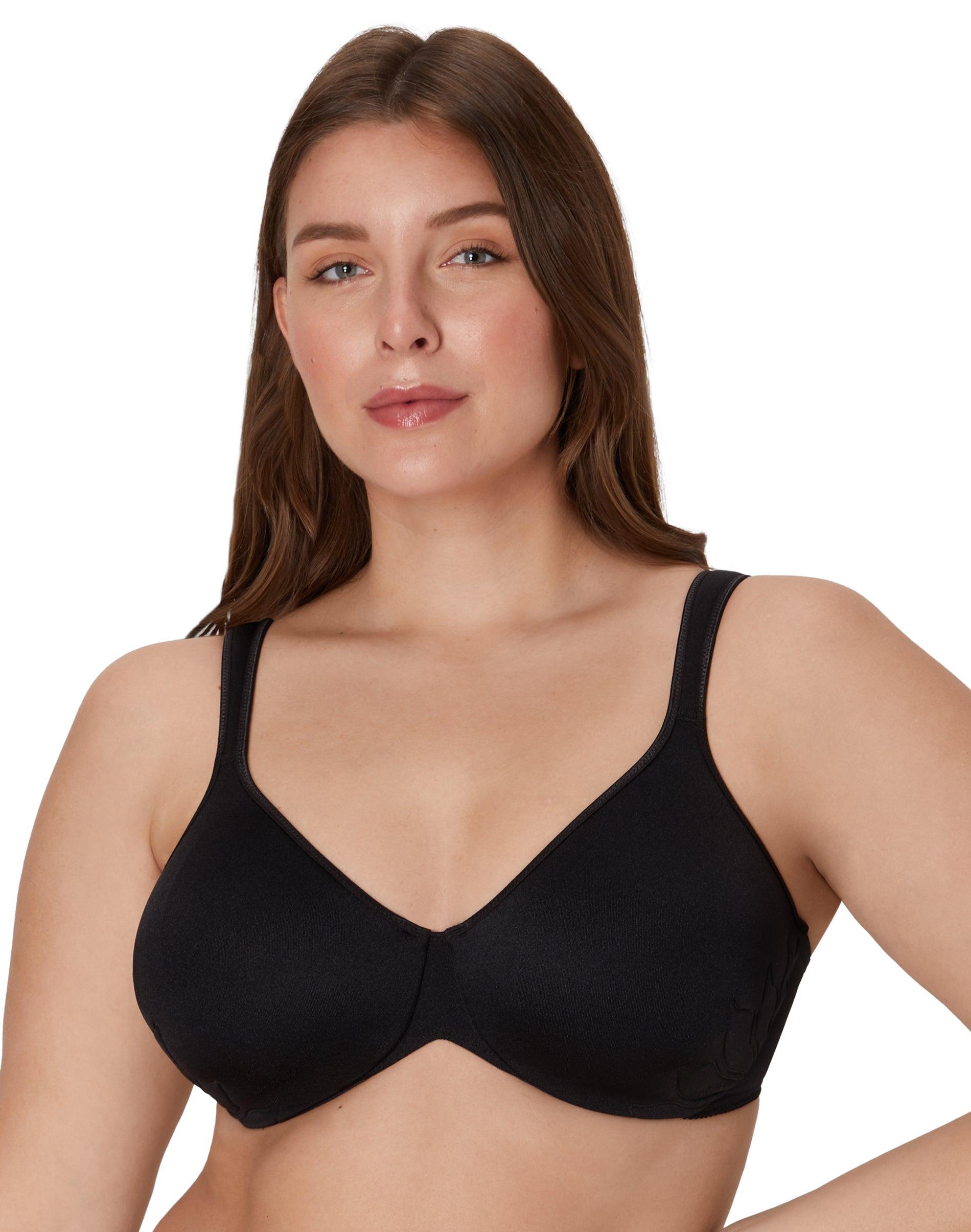 bali live it up push-up bra, underwire, cushioned black 36ddd
