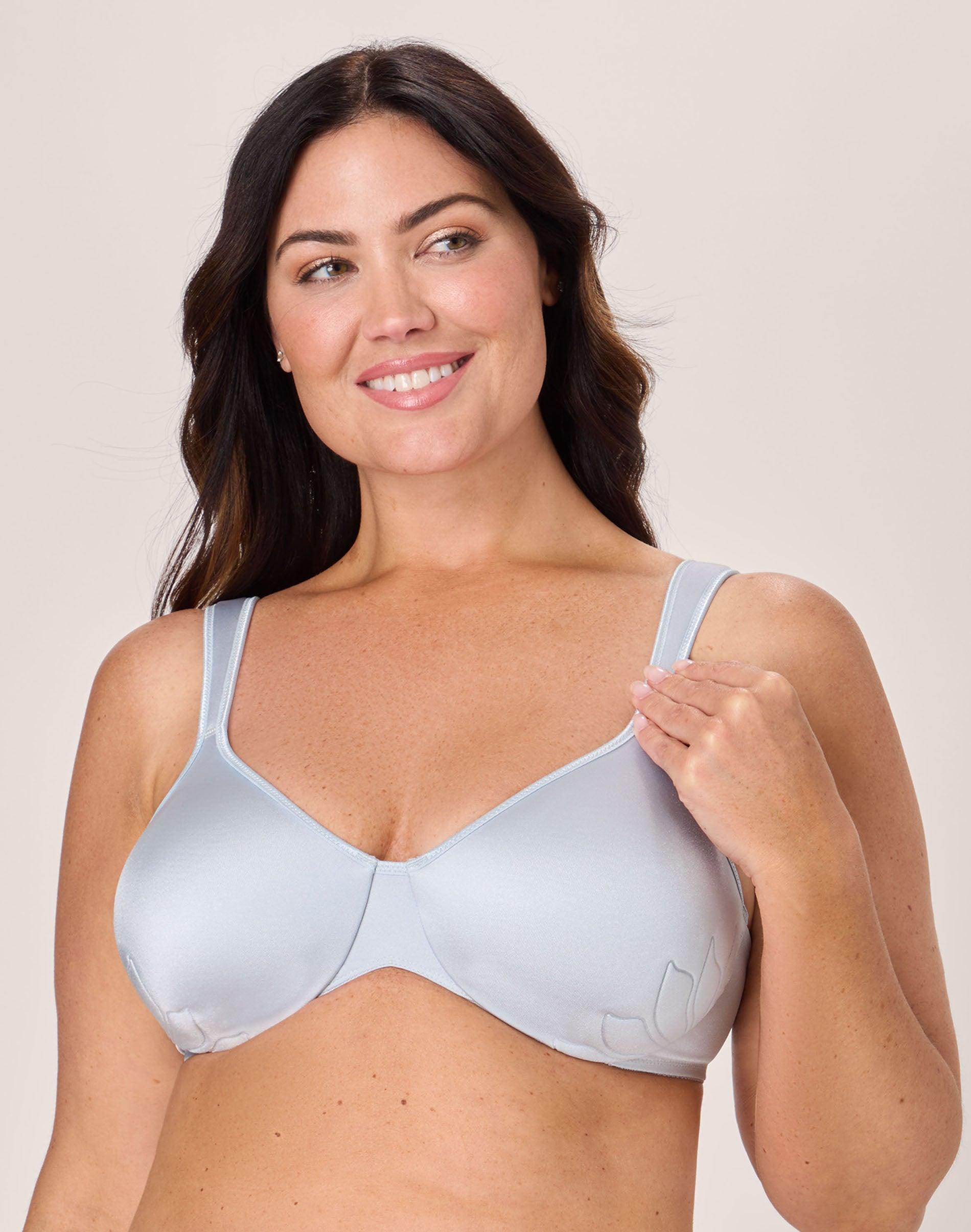 bali live it up push-up bra, underwire, cushioned salty pepper grey 36c