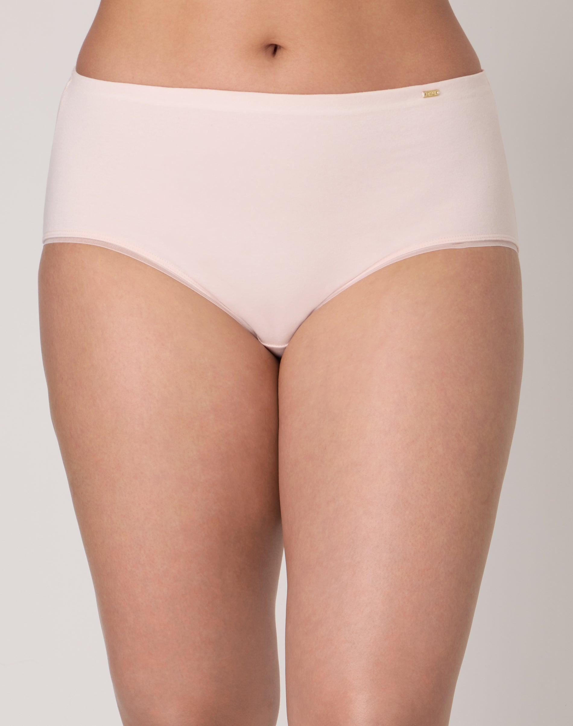 bali lux cotton essentials hipster underwear light buff 5 women's