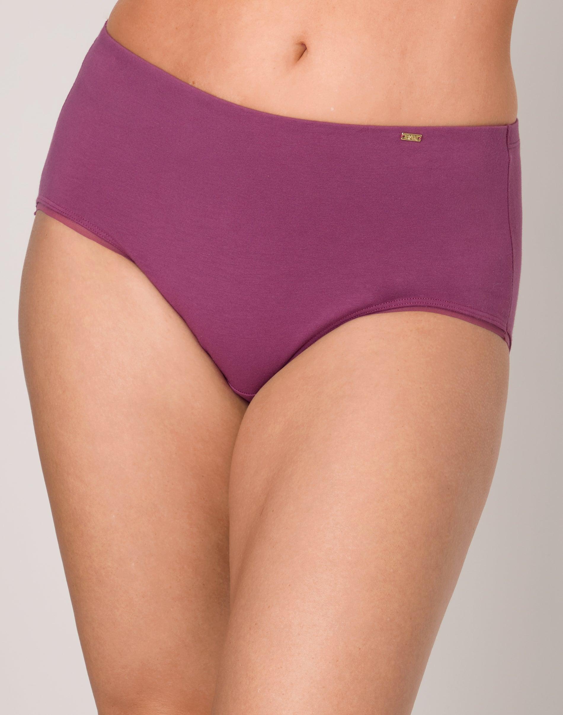 bali lux cotton essentials hipster underwear mauve mood 5 women's