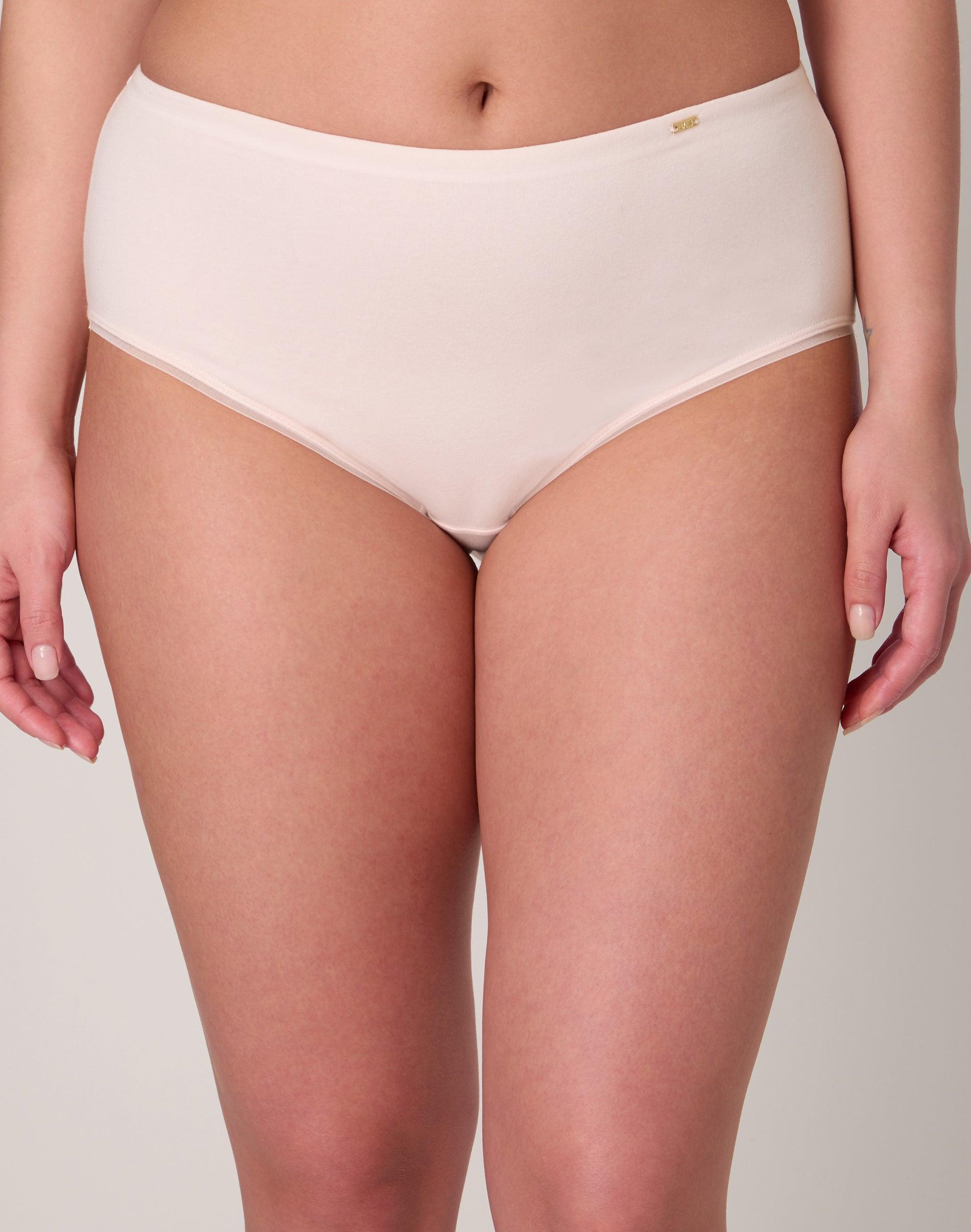 bali lux underwear brief, light tummy support, cotton essentials, moisture wicking buff 5 women's