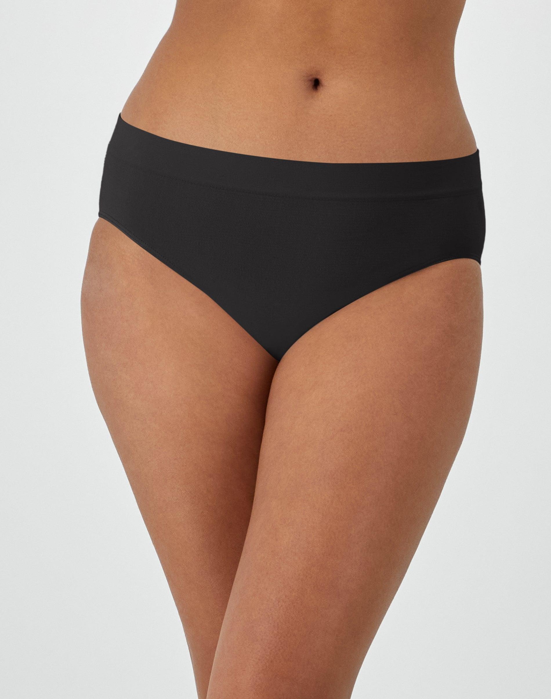 bali one smooth u all-around smoothing hi-cut panty black 6 women's