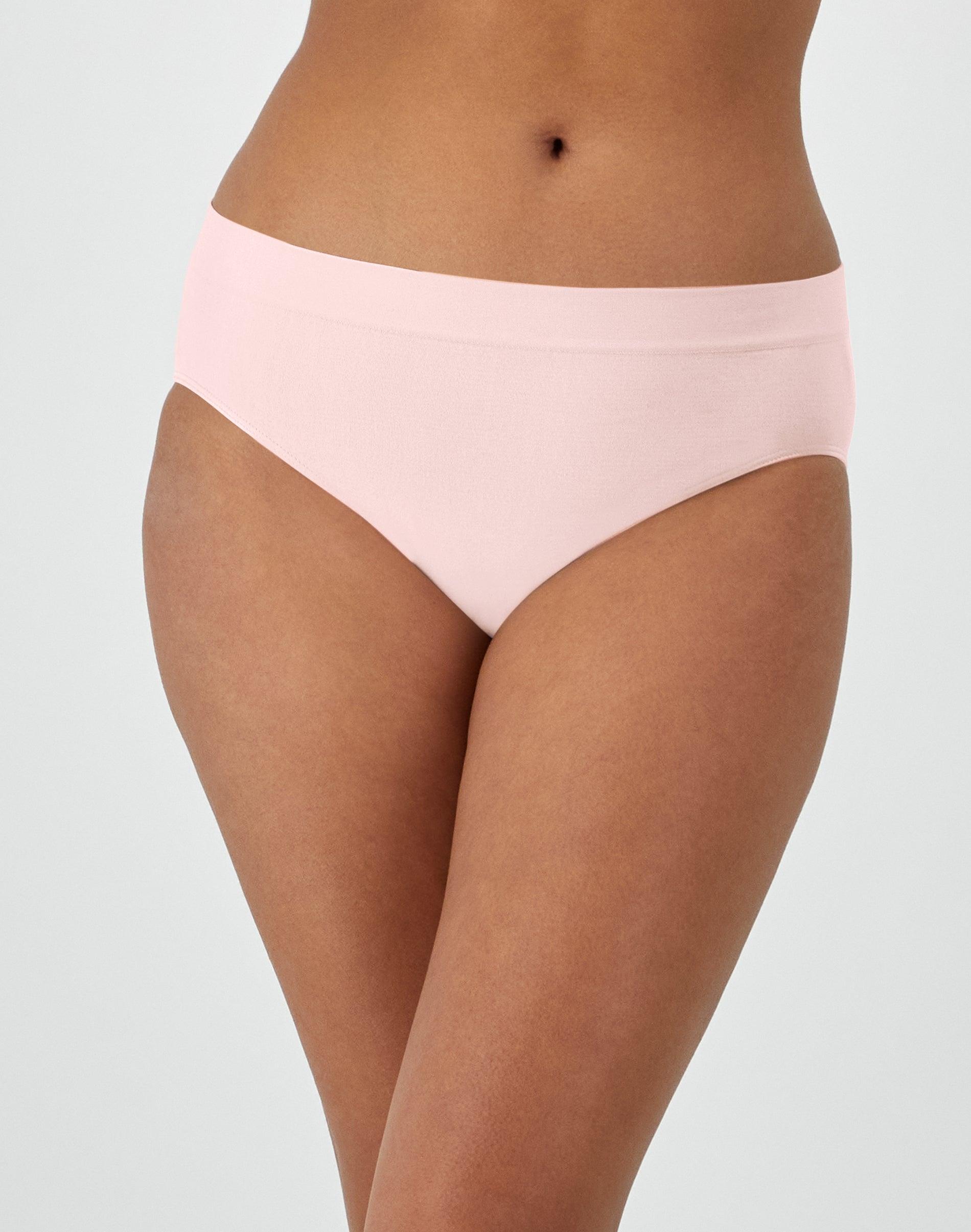 bali one smooth u all-around smoothing hi-cut panty blushing pink 6 women's