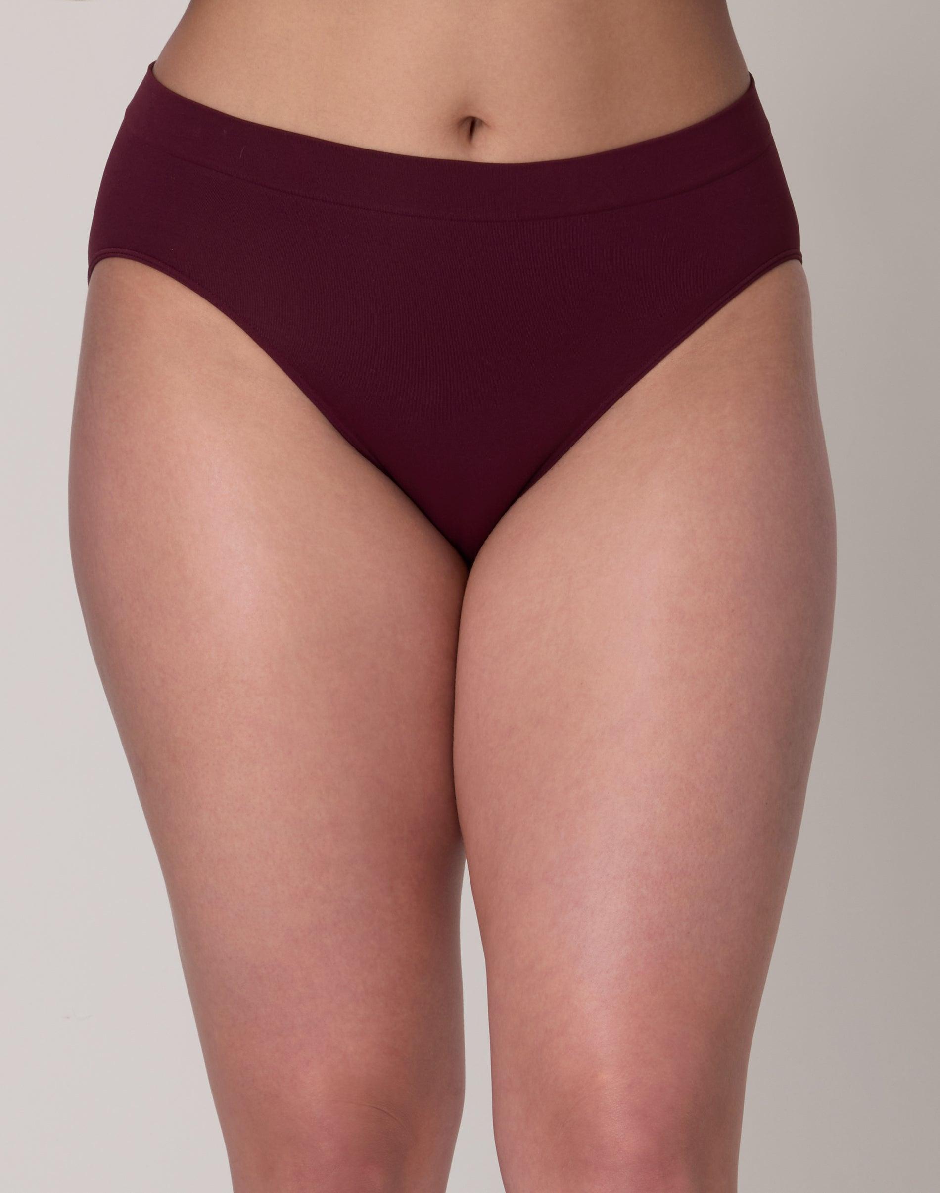 bali one smooth u all-around smoothing hi-cut panty midnight rouge 6 women's