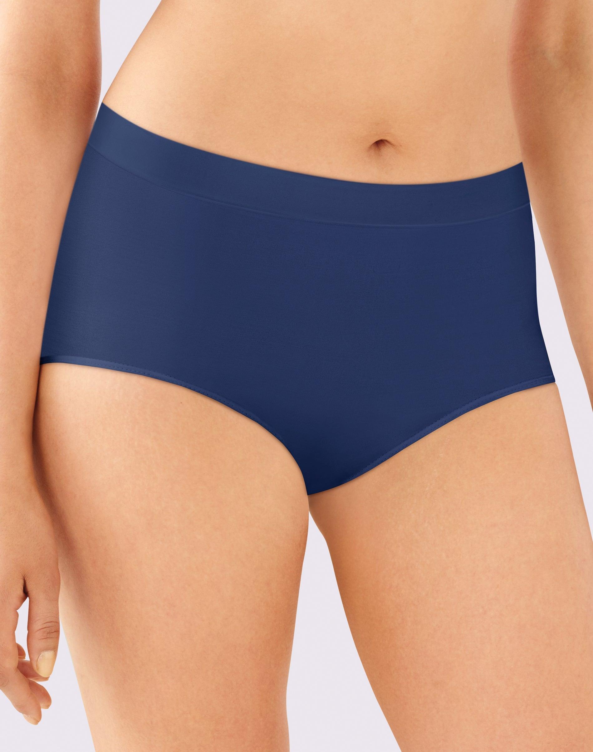 bali one smooth u all-around smoothing underwear brief in the navy 6 women's