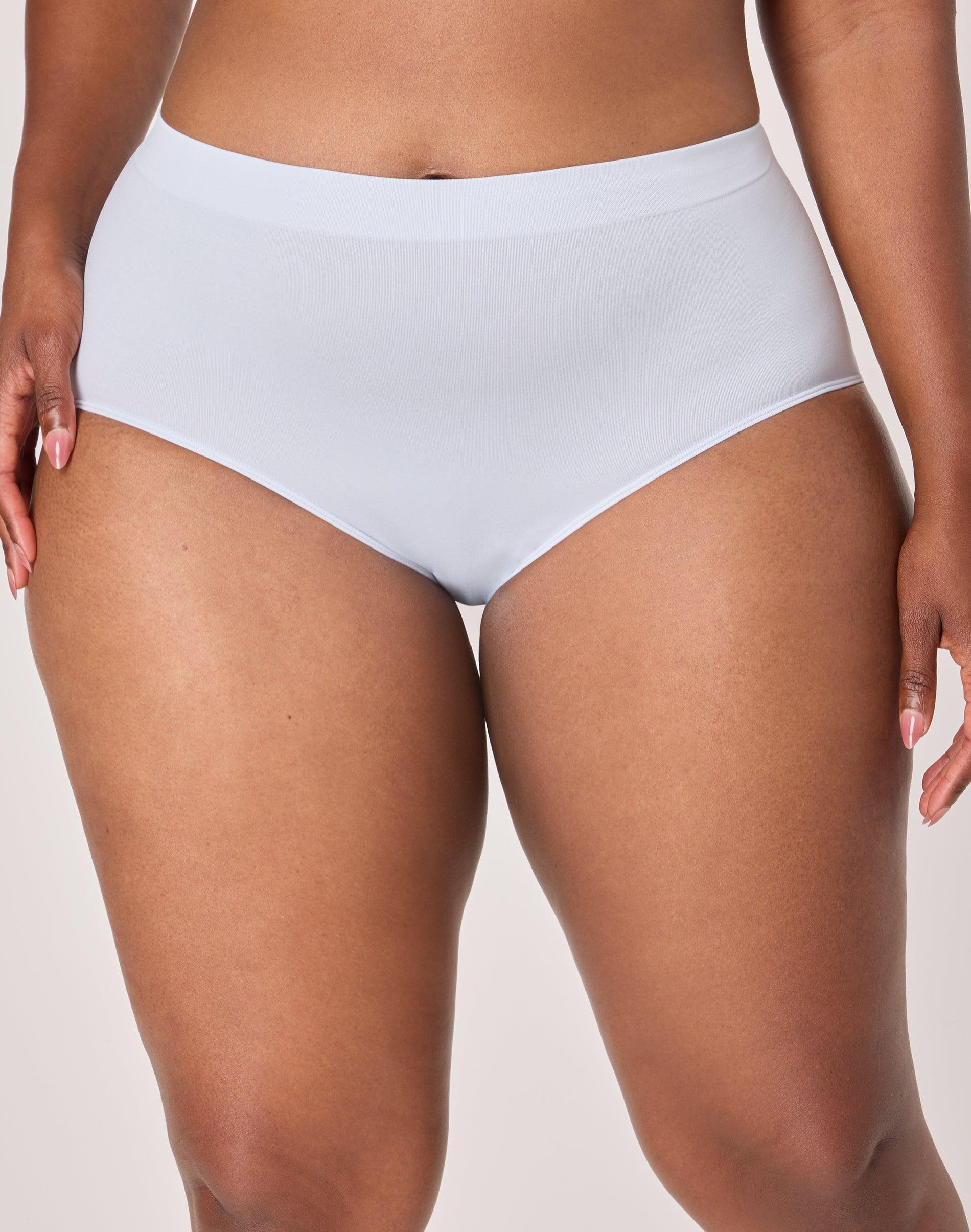 bali one smooth u all-around smoothing underwear brief salty pepper grey 6 women's