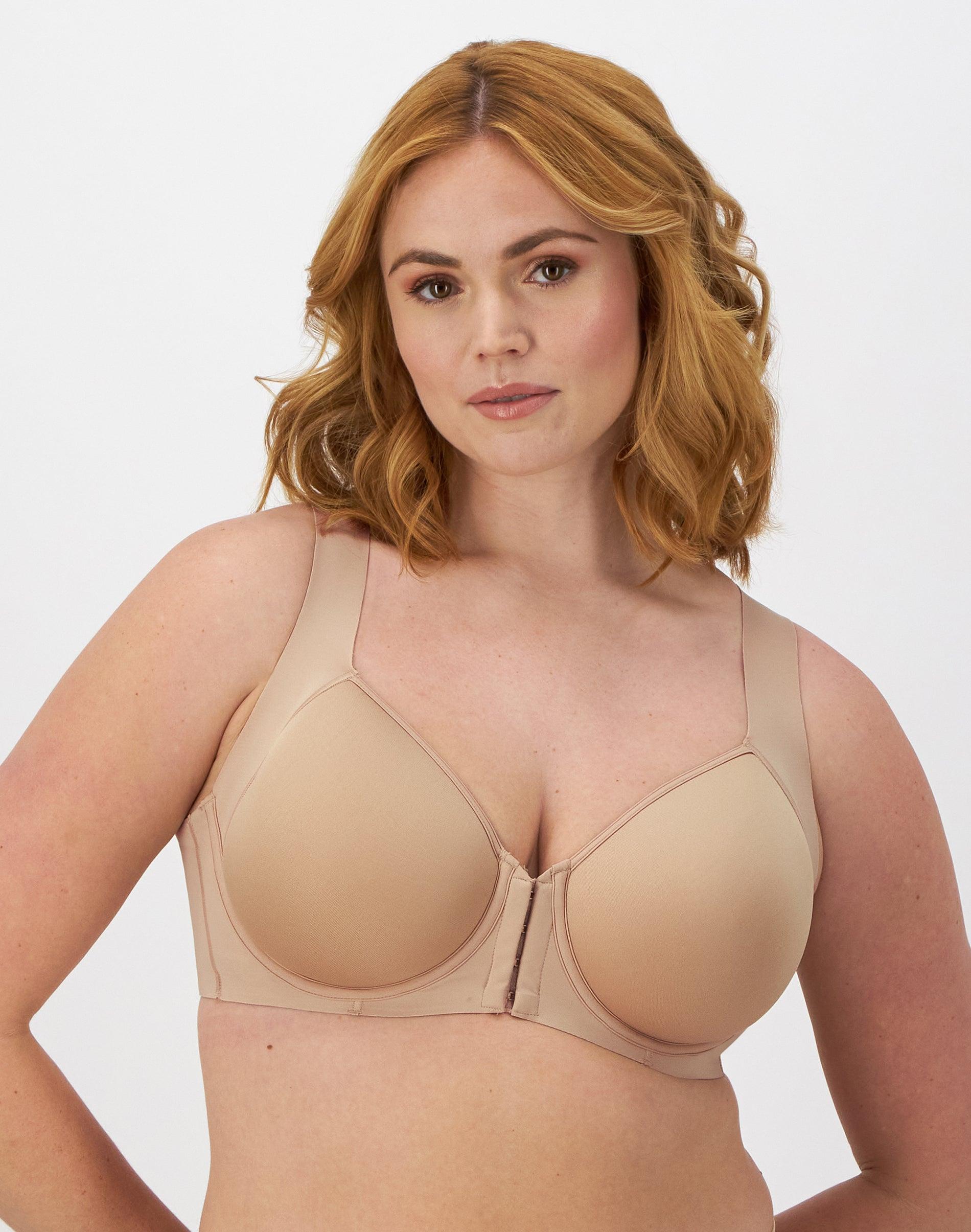bali one smooth u posture boost with eversmooth back underwire bra nude 36c women's