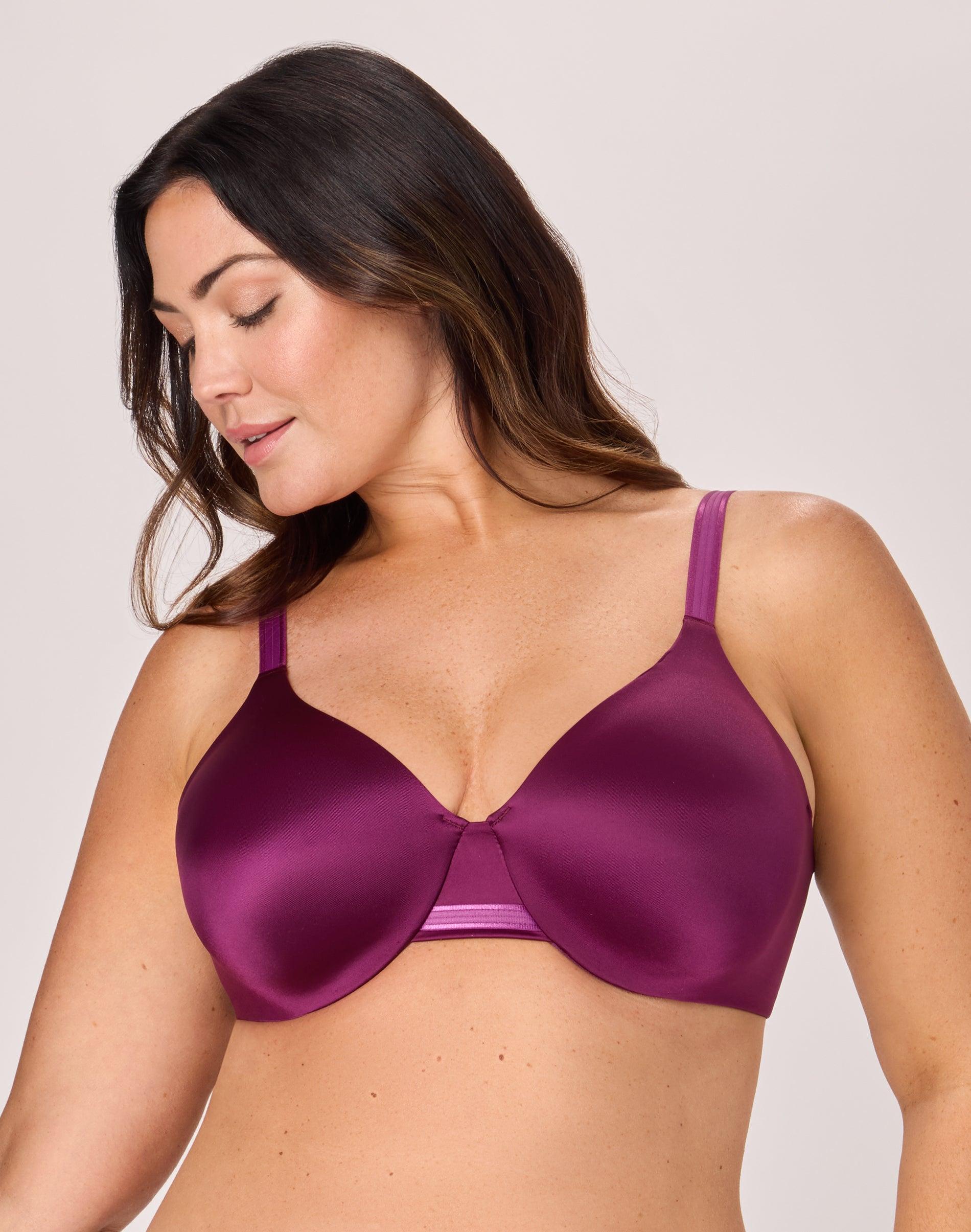 bali one smooth u smoothing & concealing underwire bra autumn orchid 36c