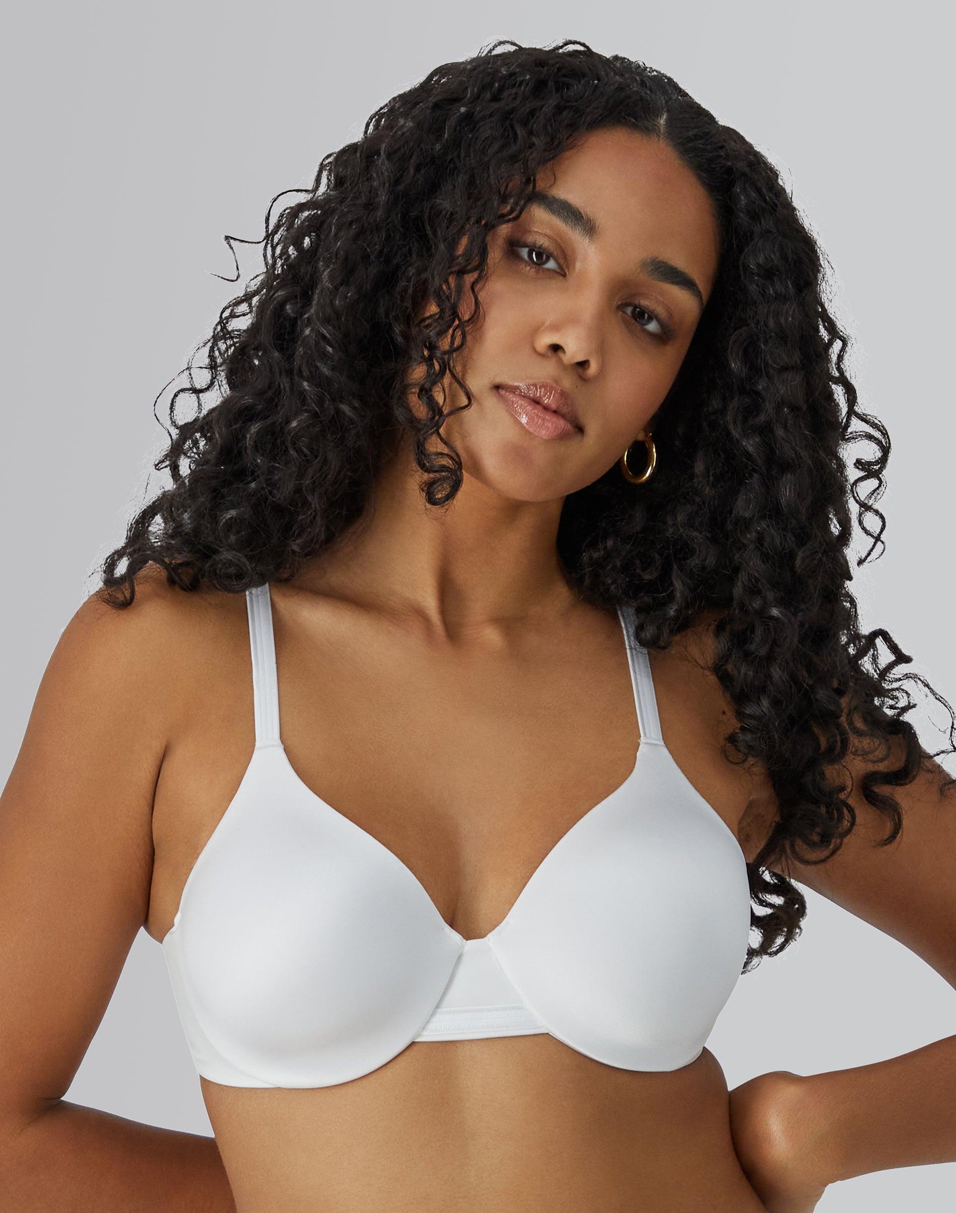 bali one smooth u smoothing & concealing underwire bra white 36b