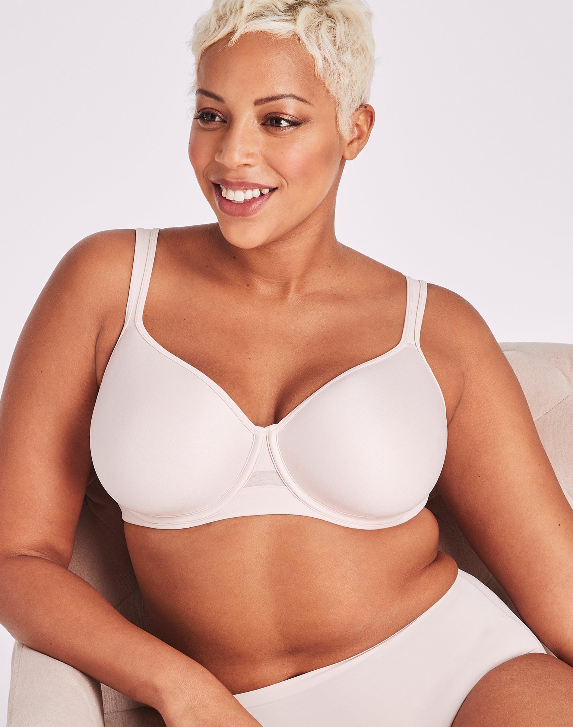 bali one smooth u ultra light minimizer underwire bra sandshell 36ddd
