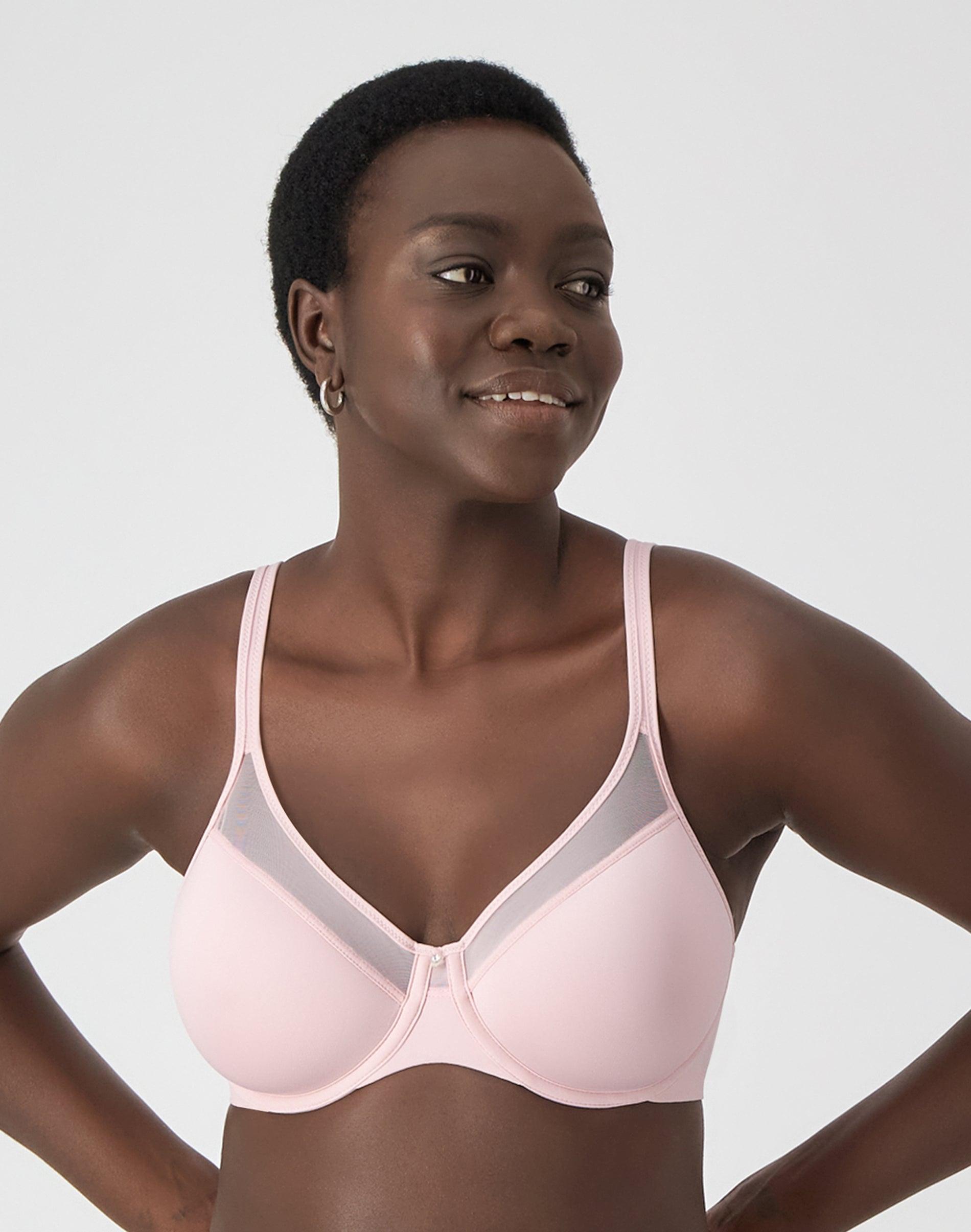 bali one smooth u ultra light underwire bra hush pink 36b
