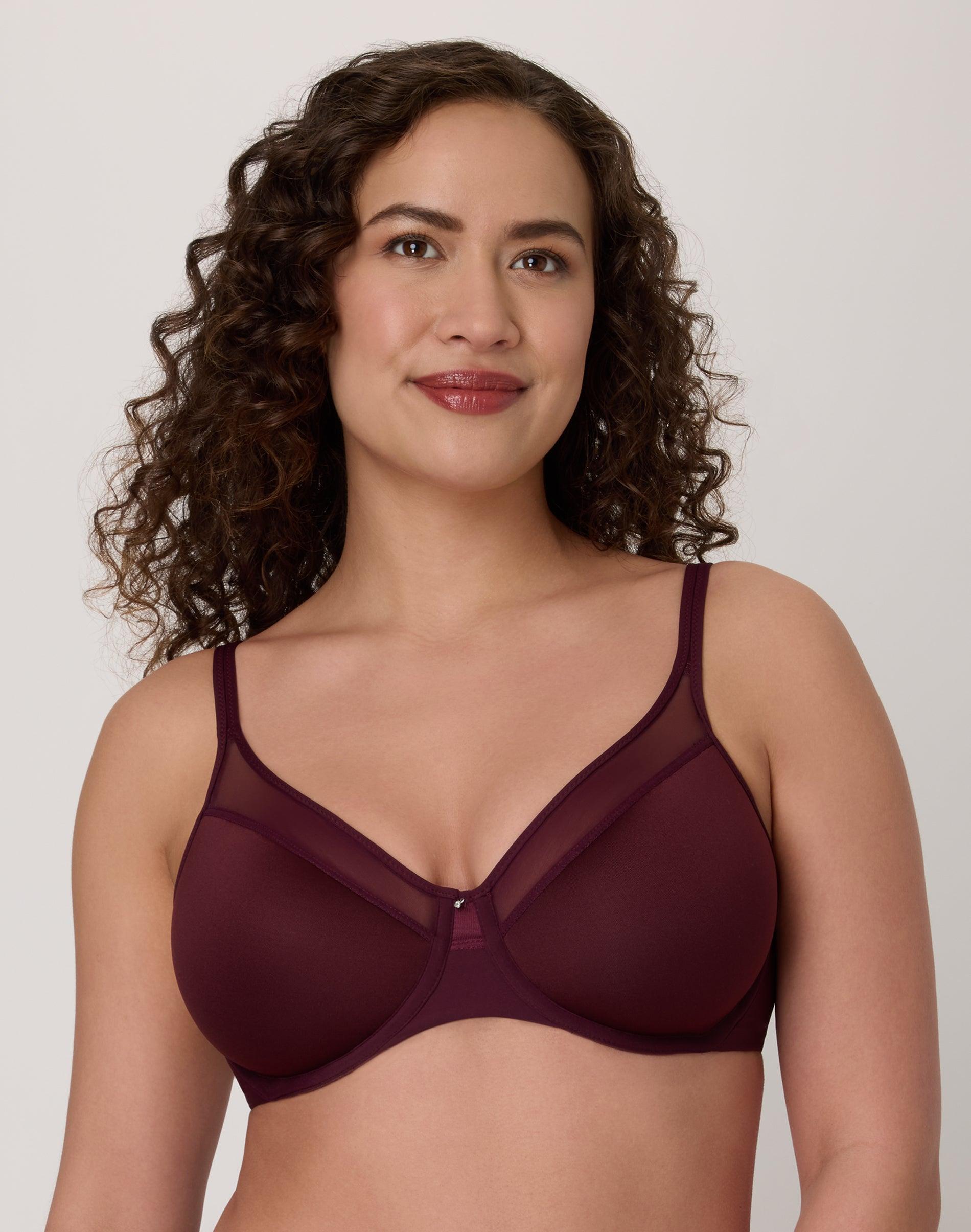 bali one smooth u ultra light underwire bra midnight rouge 36c