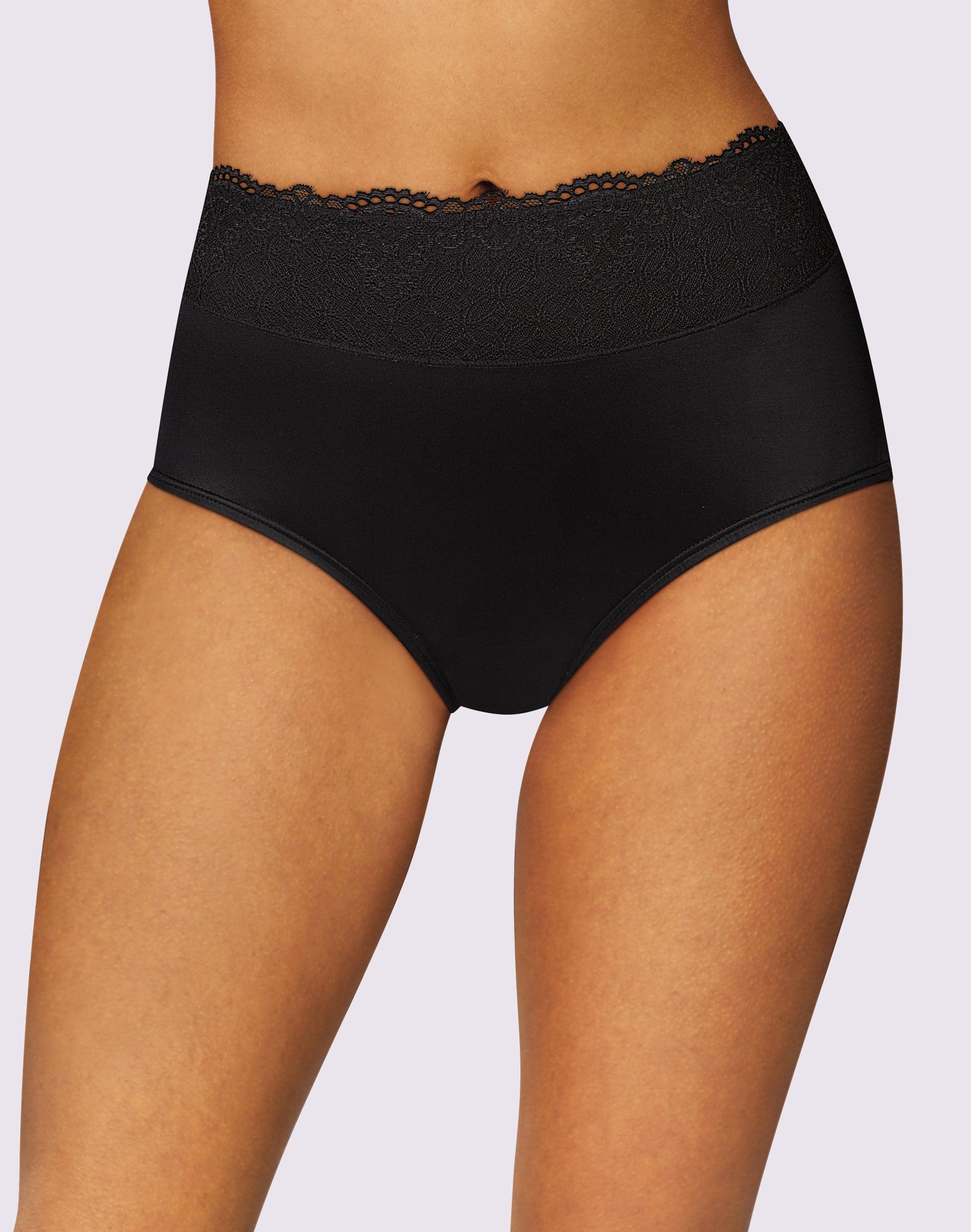 bali passion for comfort brief panty black lace 6 women's