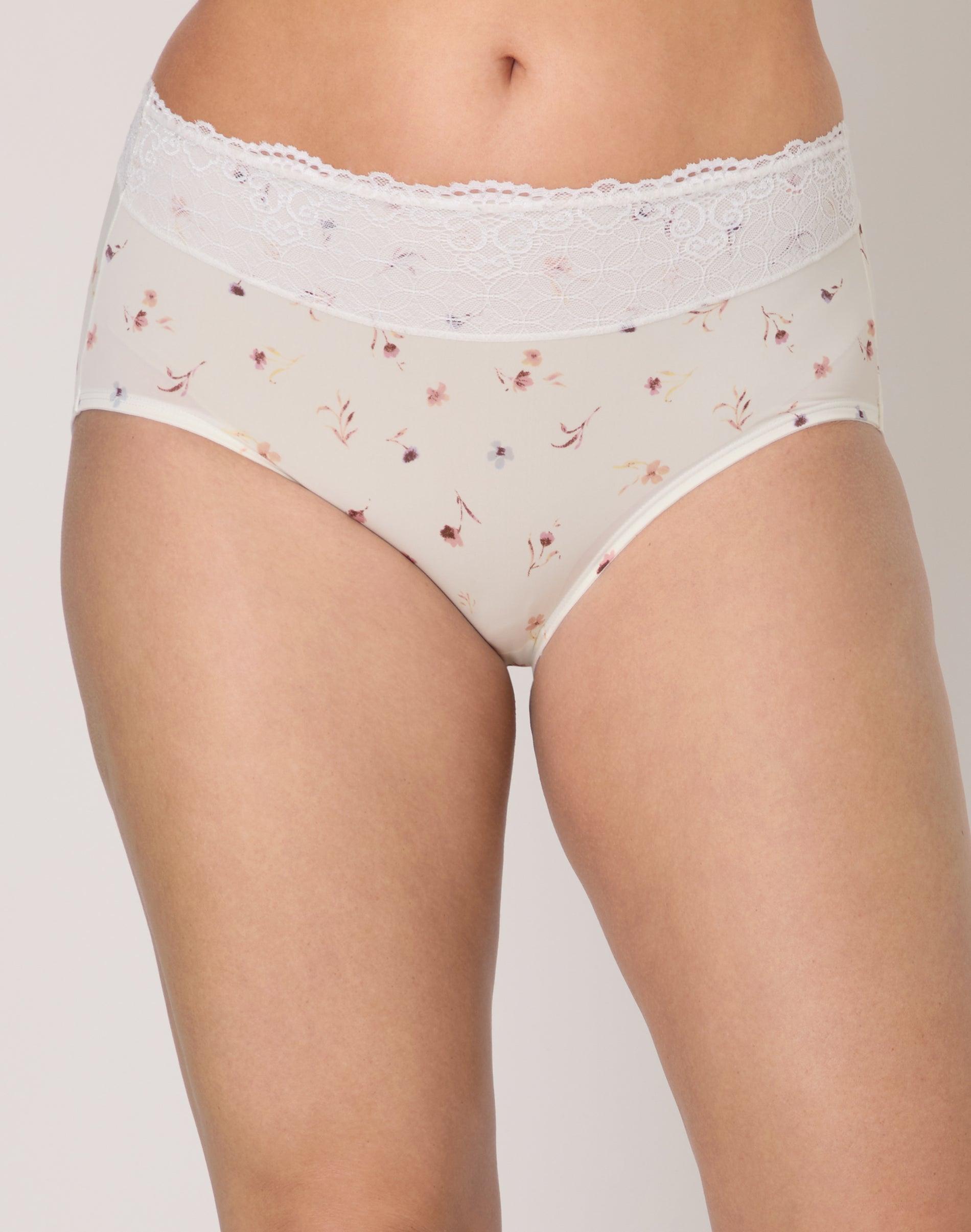 bali passion for comfort brief panty ps poppy print 6 women's