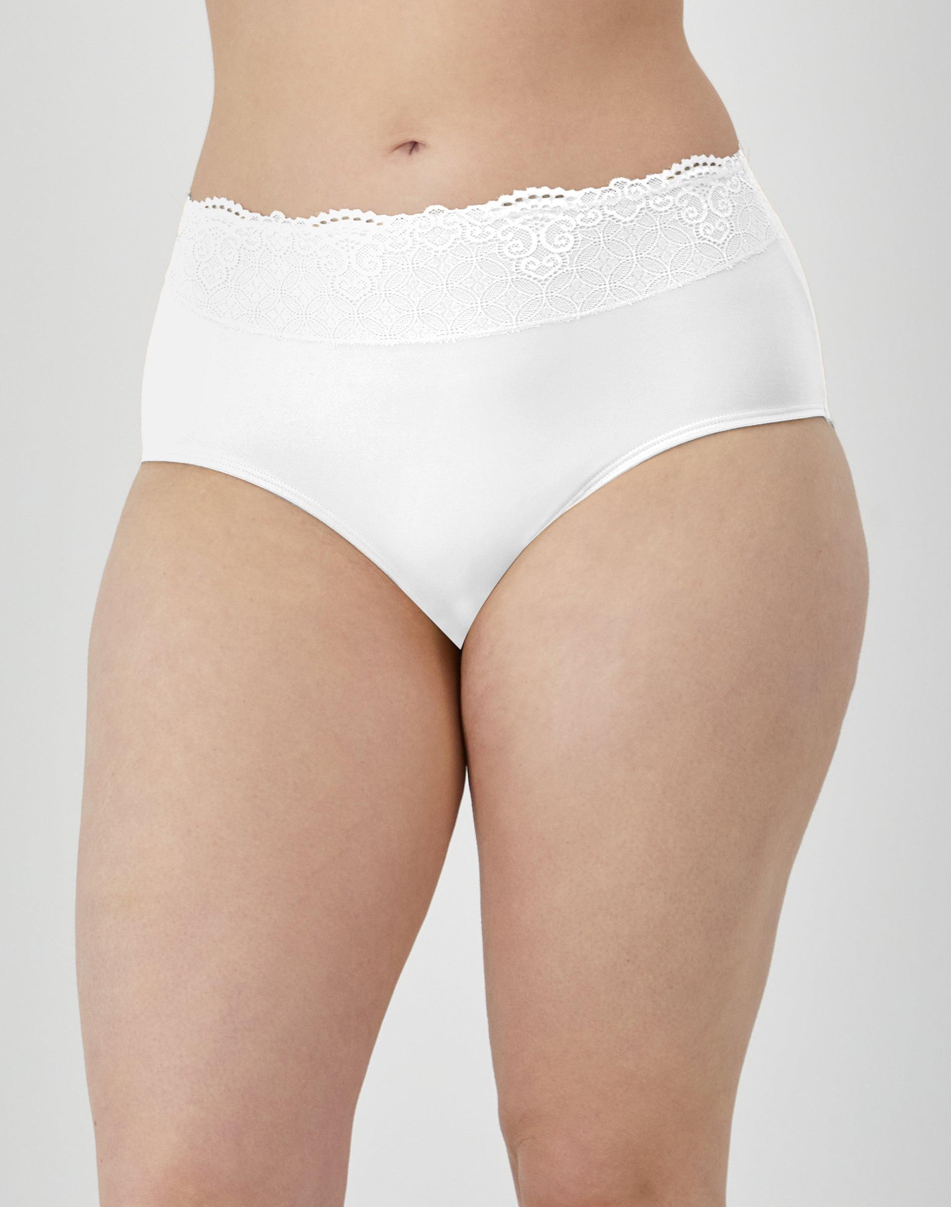 bali passion for comfort brief panty white 6 women's
