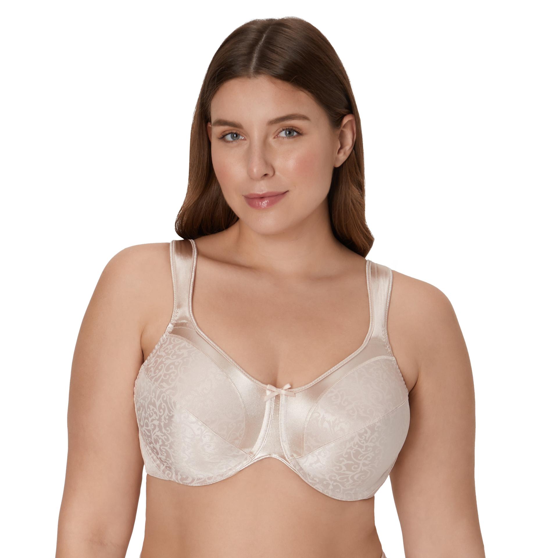 bali satin tracings underwire minimizer bra rose 36ddd