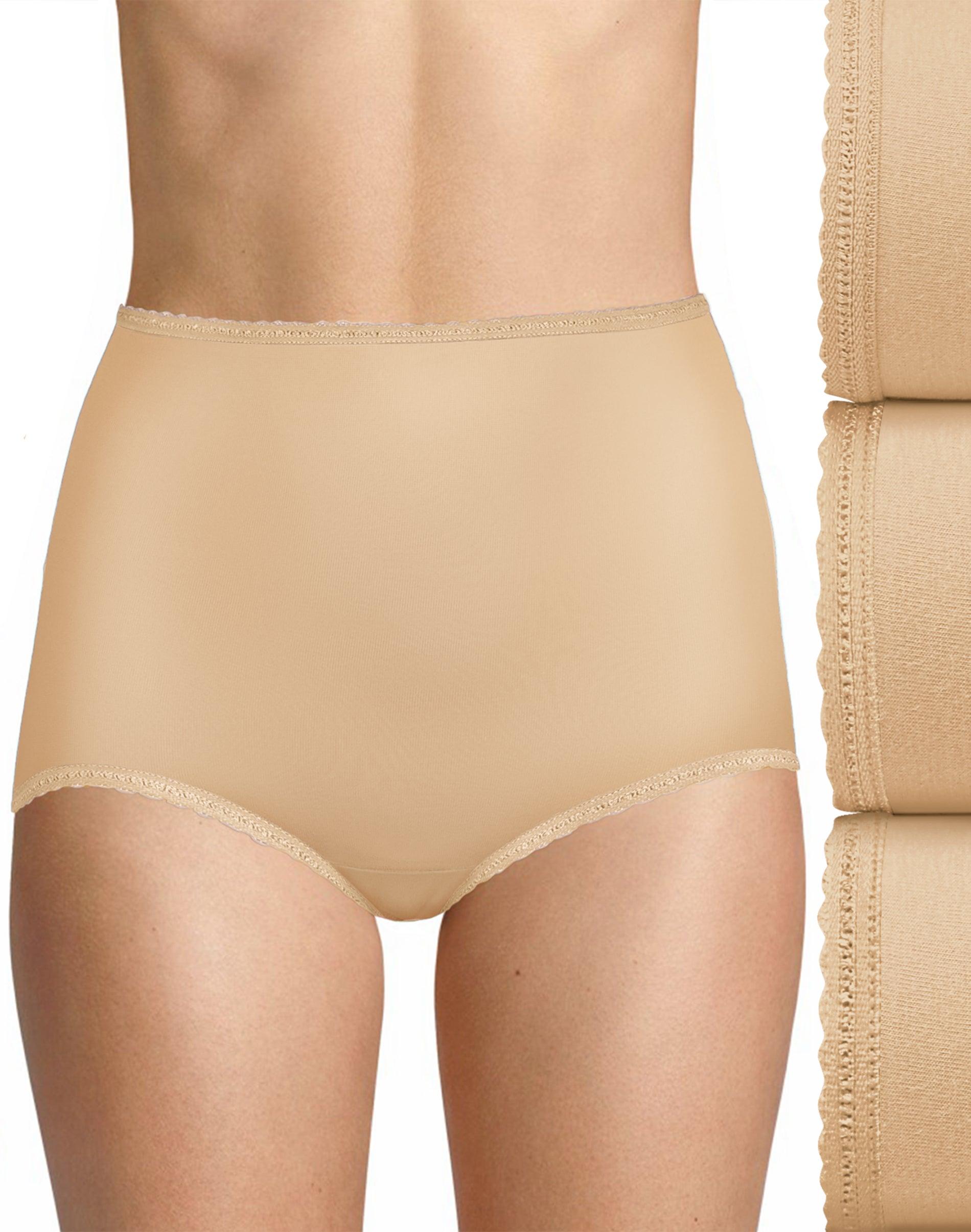 bali skimp skamp brief, 3-pack nude/nude/nude 5 women's