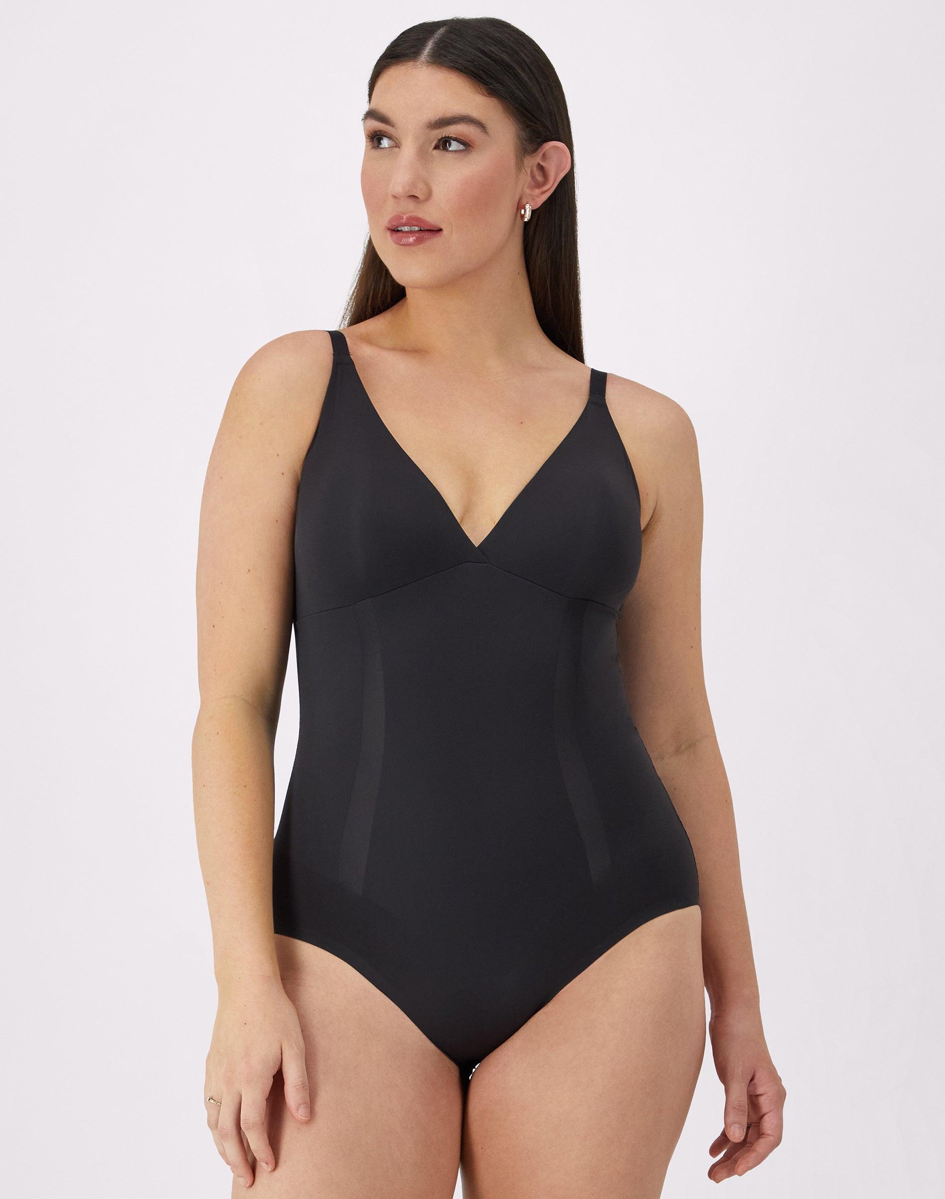 bali ultimate smoothing bodysuit black m women's