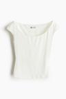 ballerina-neckline top