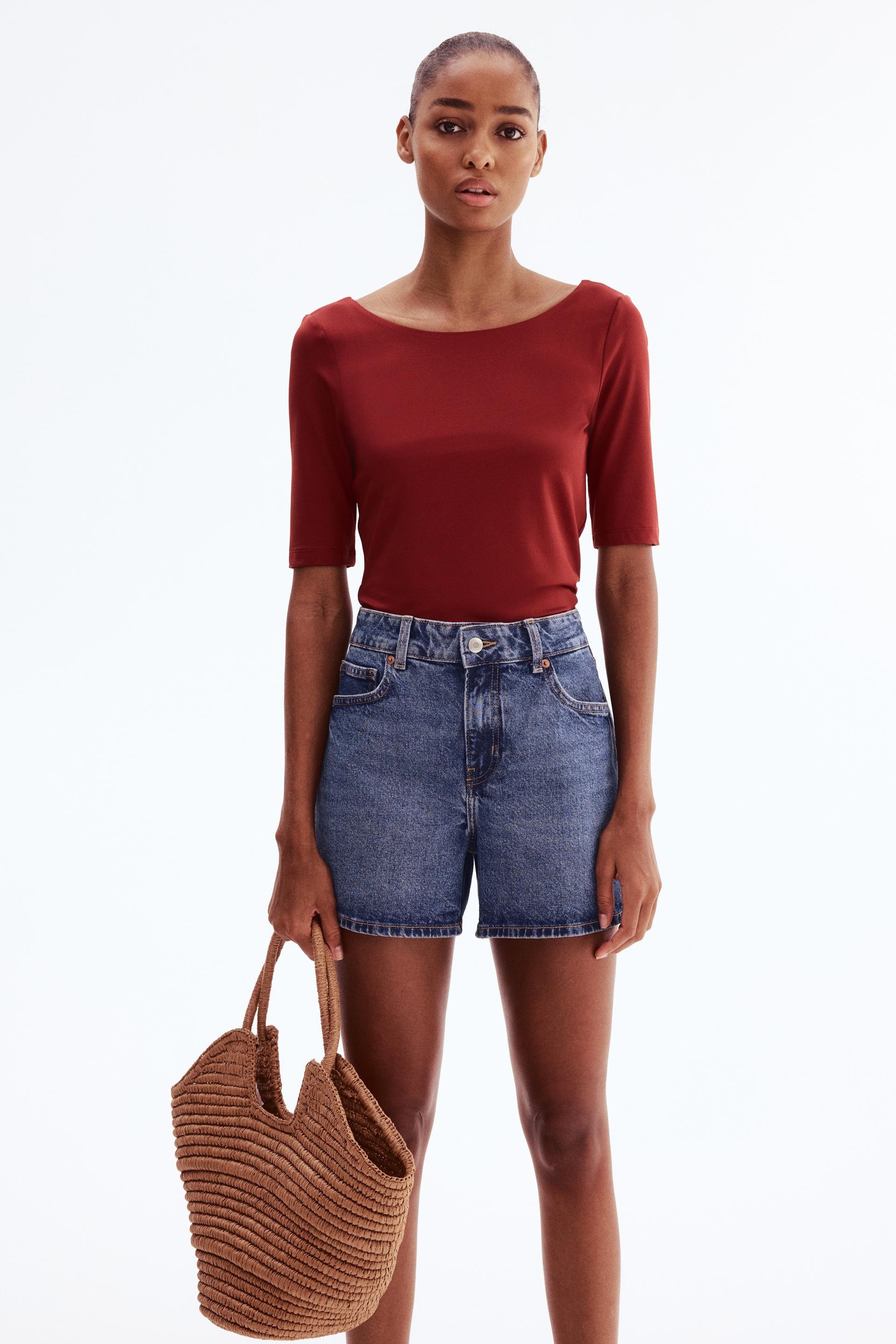 ballerina-neckline top