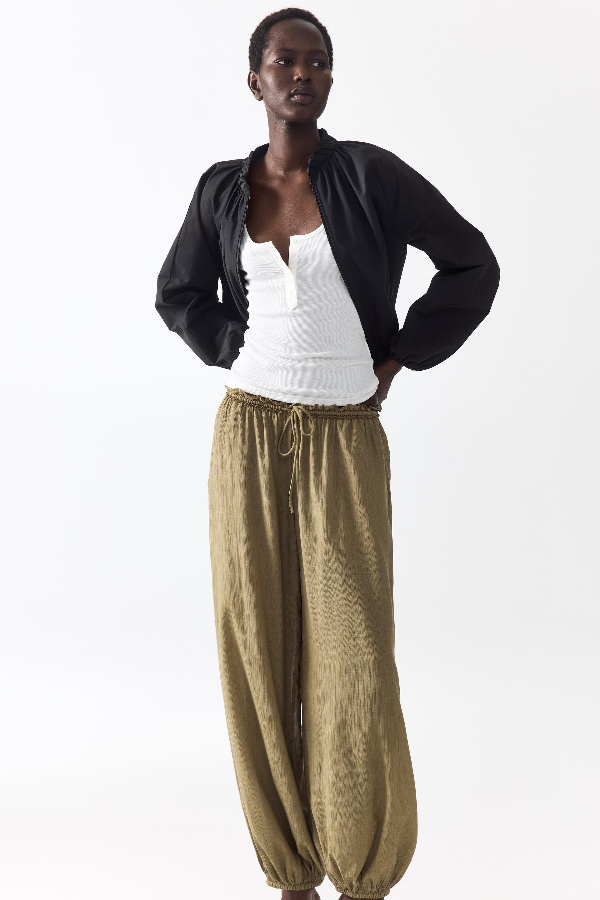 balloon pants with drawstring