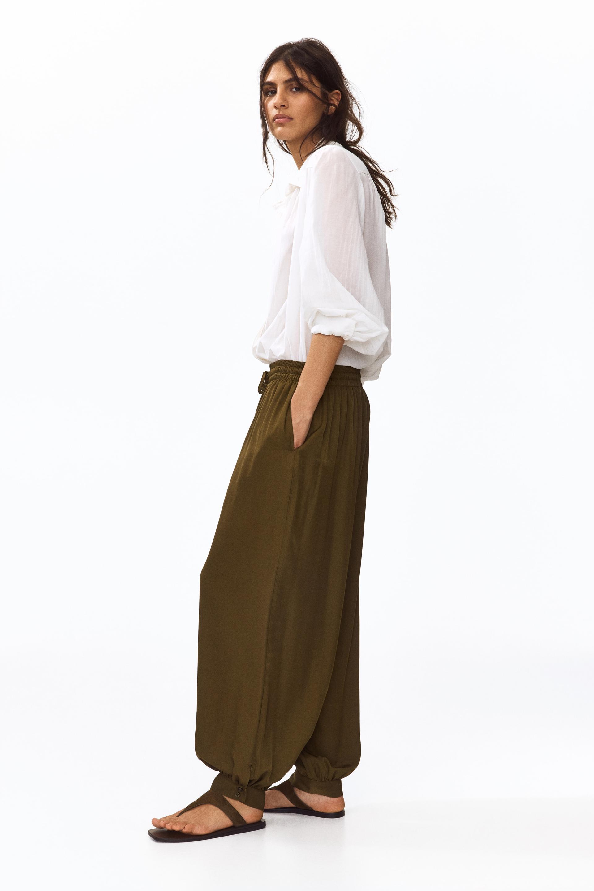 balloon pants with drawstring