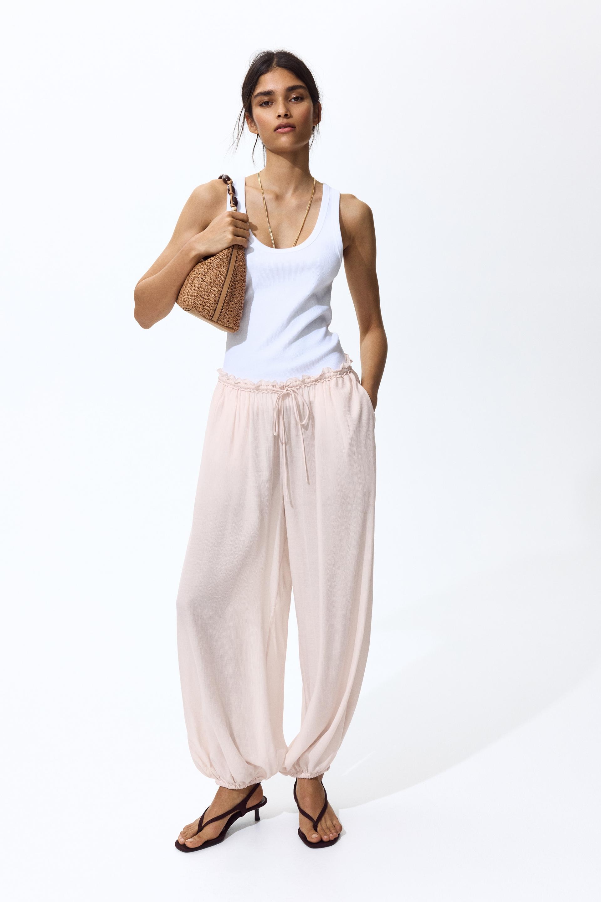 balloon pants with drawstring